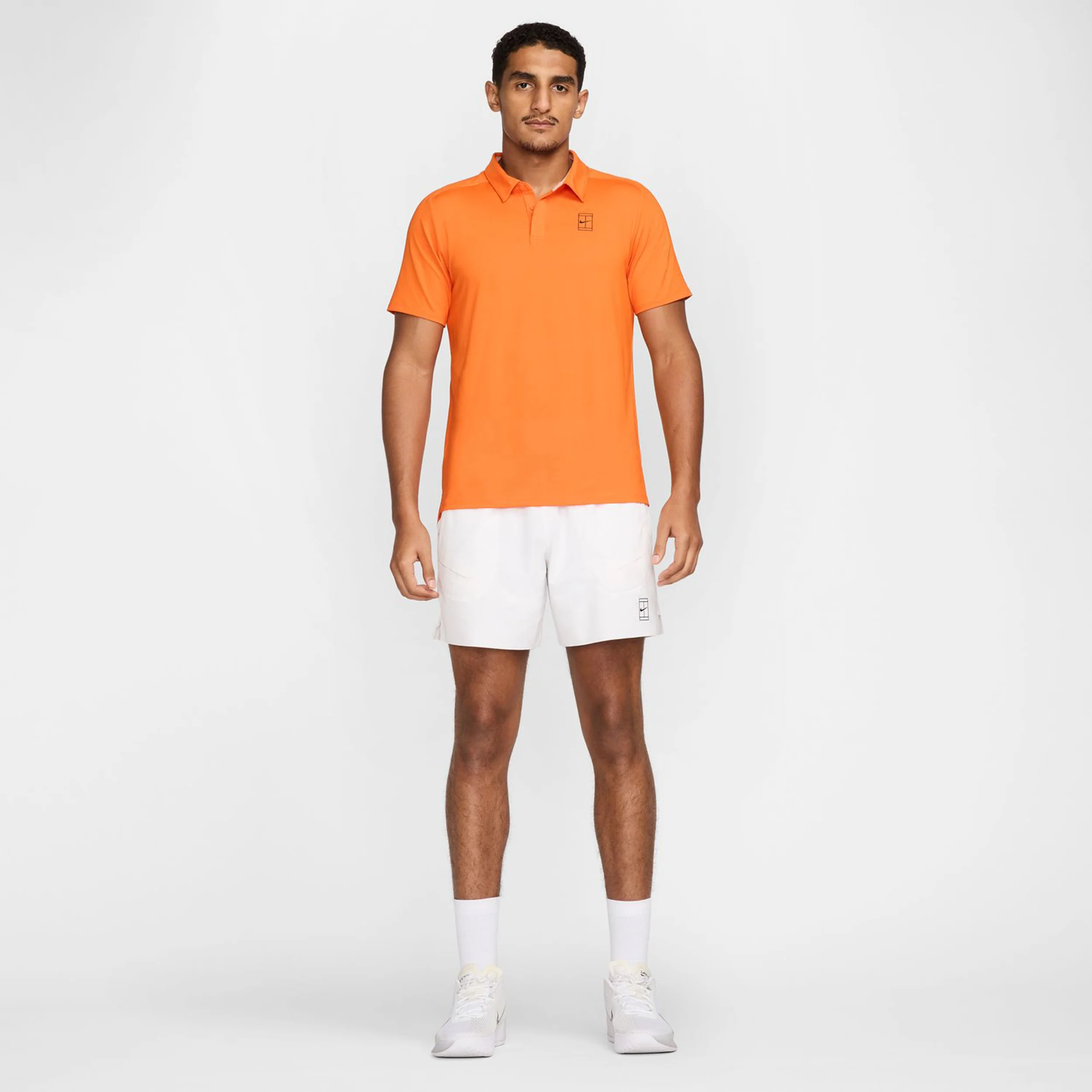 Court Dri-Fit Advantage 6in Shorts Herren-Weiß,Schwarz - Image 9