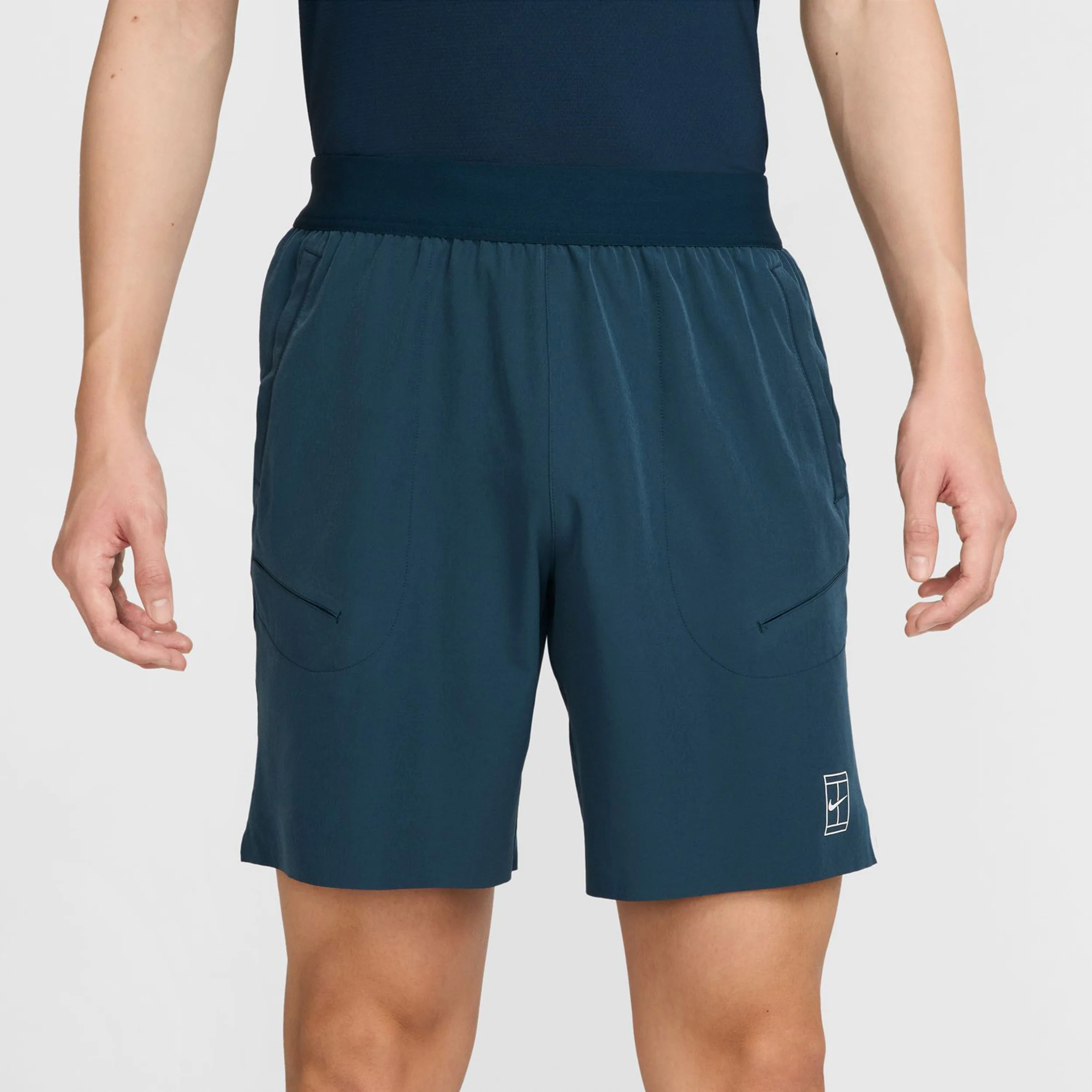 Court Dri-Fit Advantage 8in Shorts Herren-Dunkelblau,Weiß - Image 7