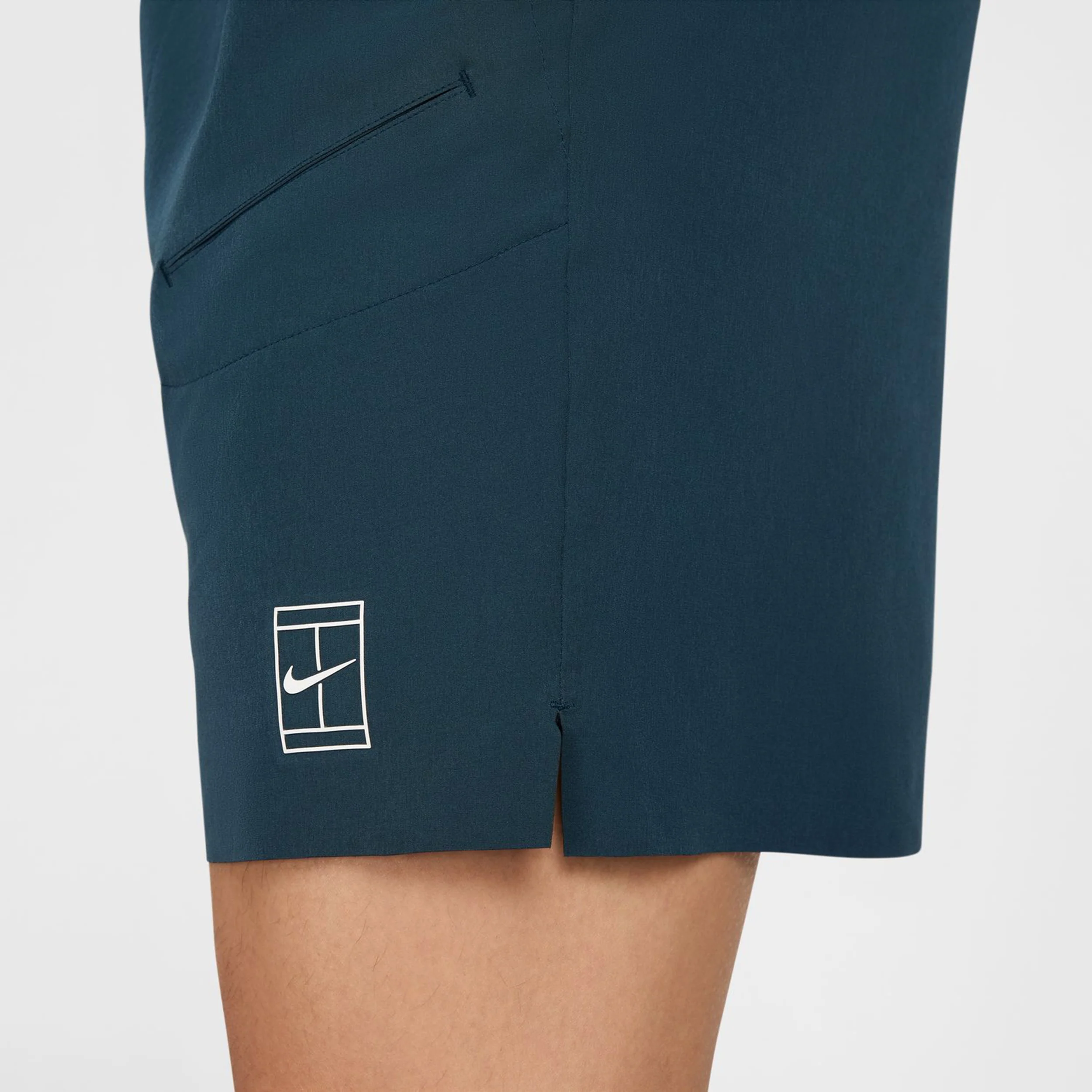 Court Dri-Fit Advantage 8in Shorts Herren-Dunkelblau,Weiß - Image 9