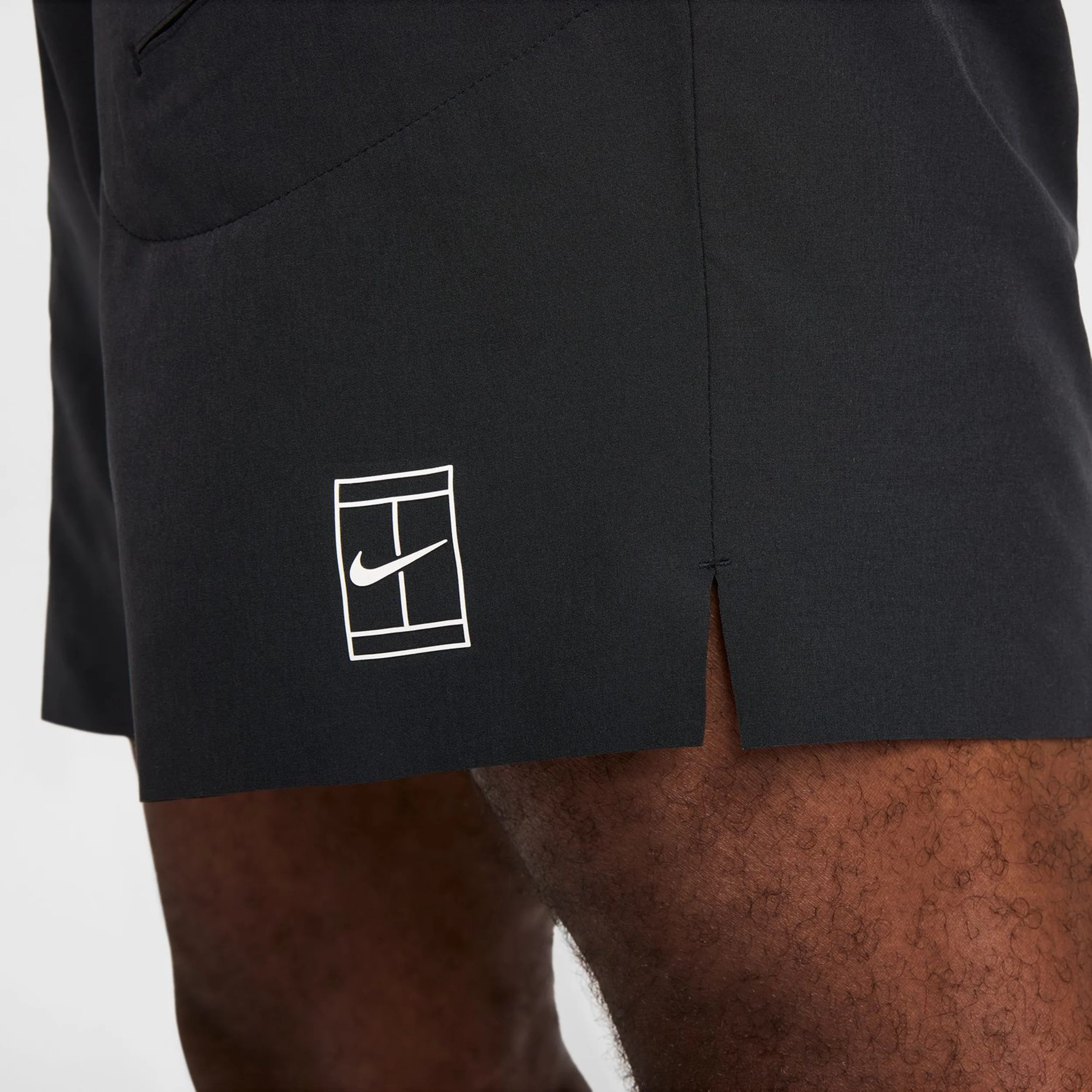 Court Dri-Fit Advantage 8in Shorts Herren-Schwarz,Weiß - Image 10