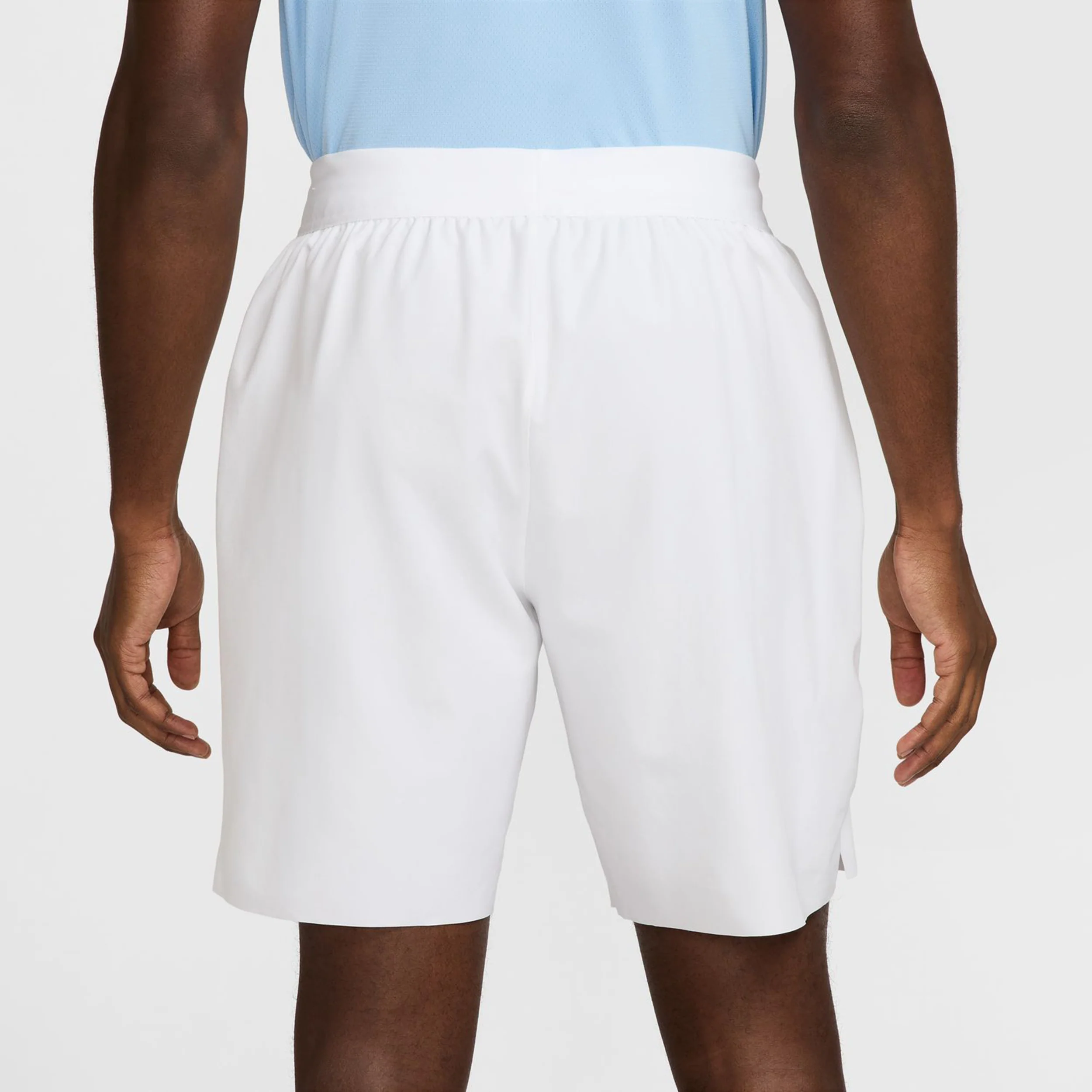 Court Dri-Fit Advantage 8in Shorts Herren-Weiß,Schwarz - Image 5