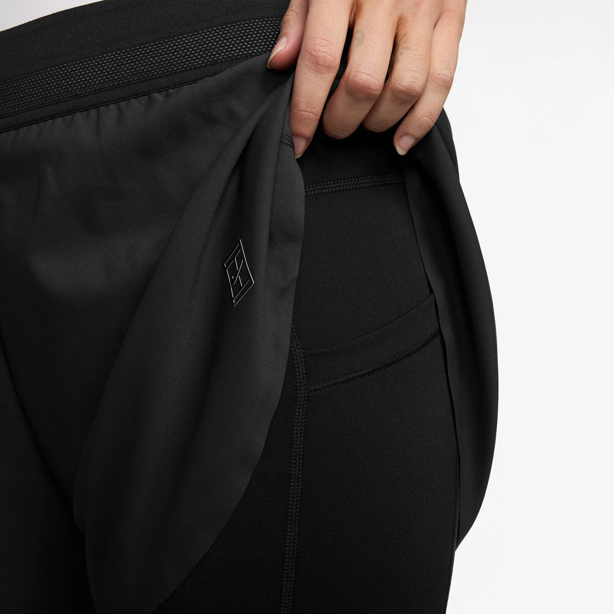 Court Dri-Fit Advantage Ace Shorts Damen - schwarz, schwarz - Image 4