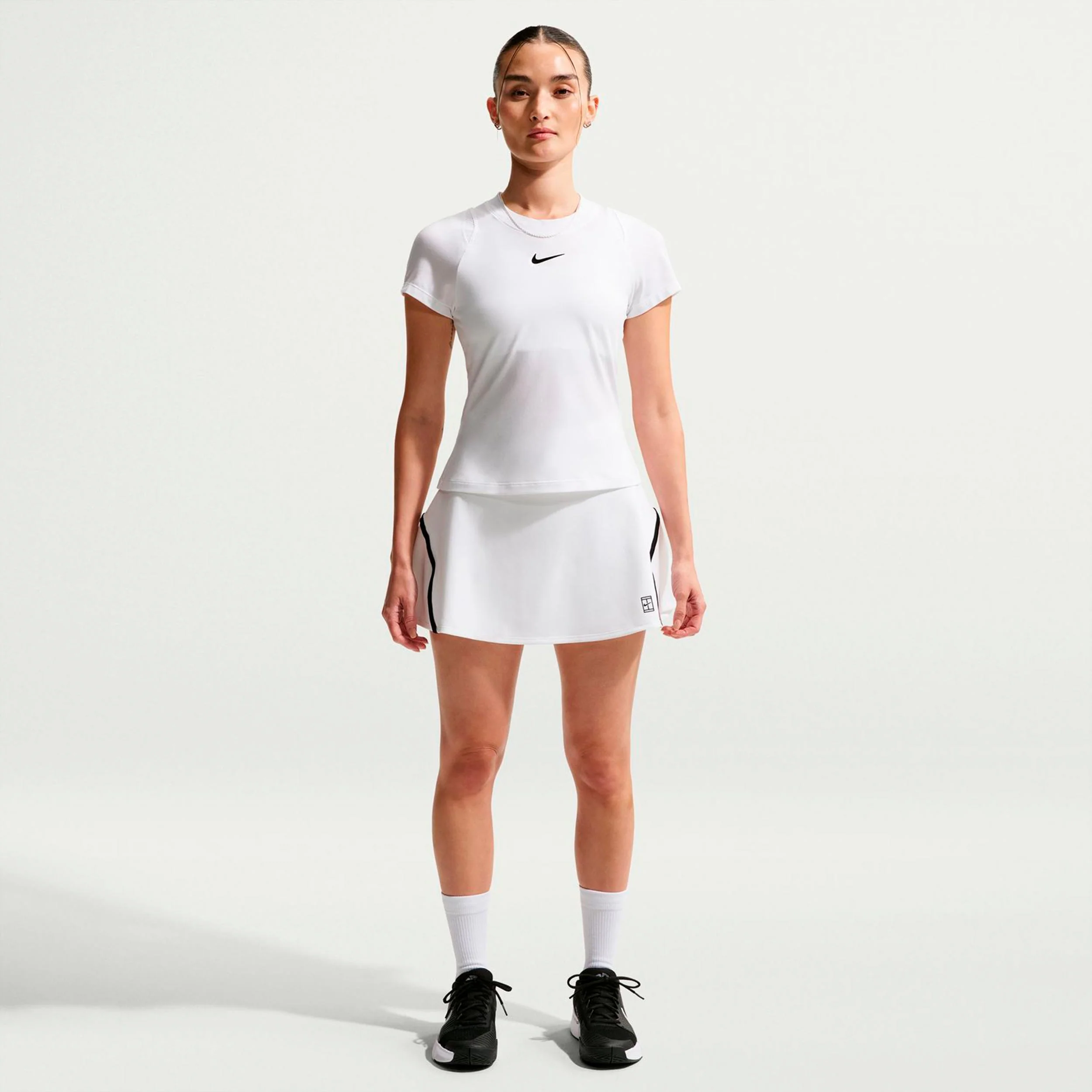 Court Dri-Fit Advantage High Rise Rock Damen-weiß - Image 2