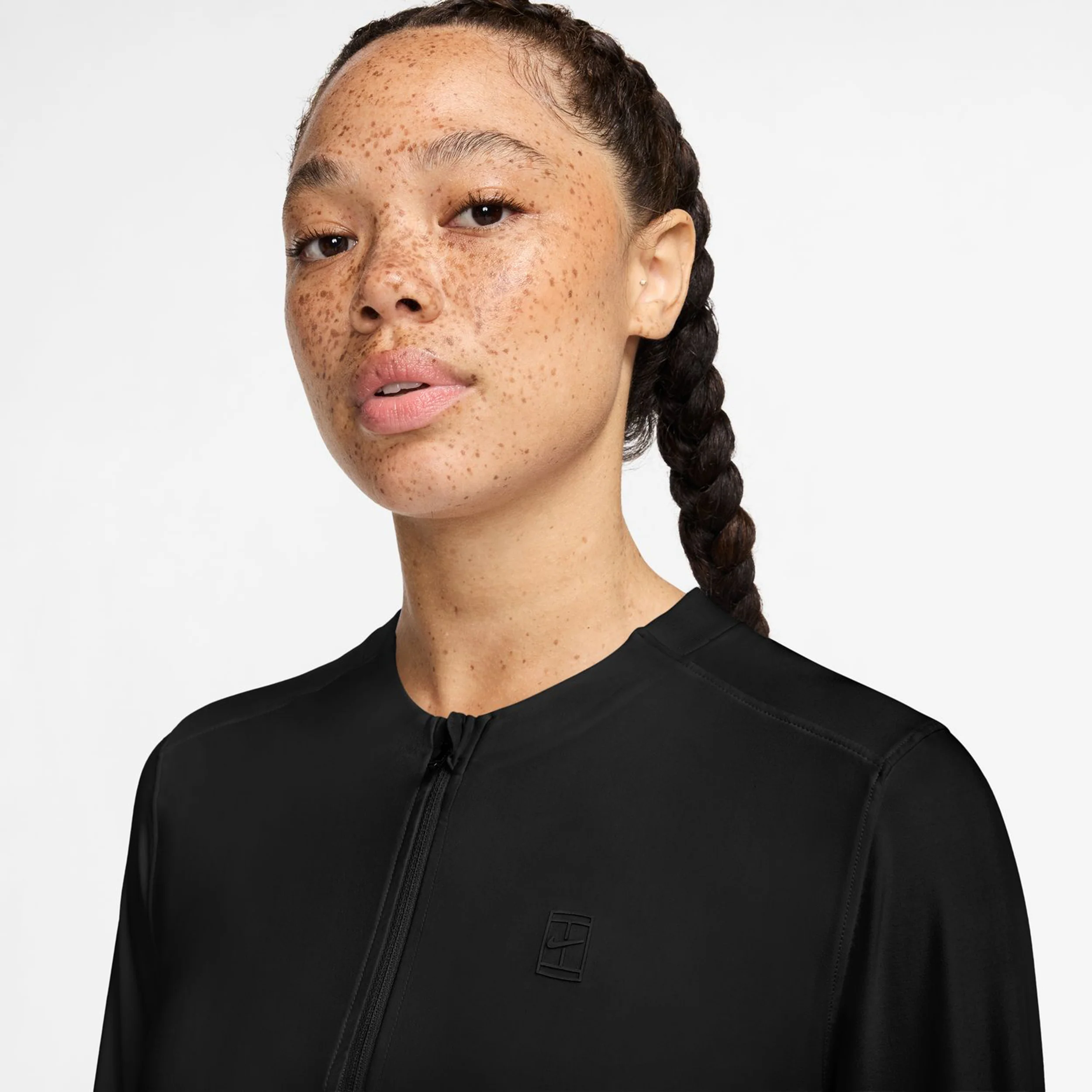 Court Dri-Fit Advantage Longsleeve Damen-Schwarz,Schwarz - Image 6