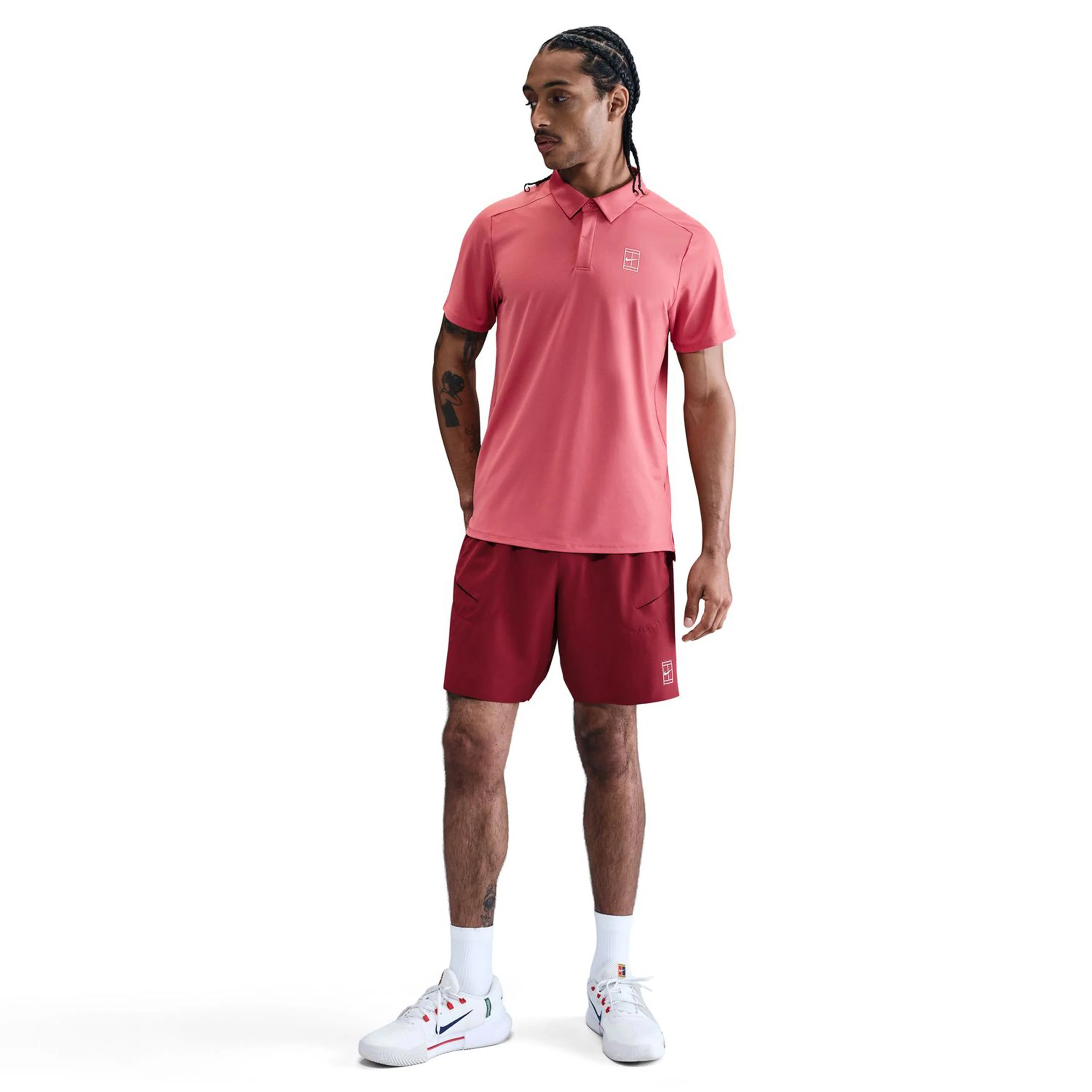 Court Dri-Fit Advantage Polo Herren-Berry - Image 2