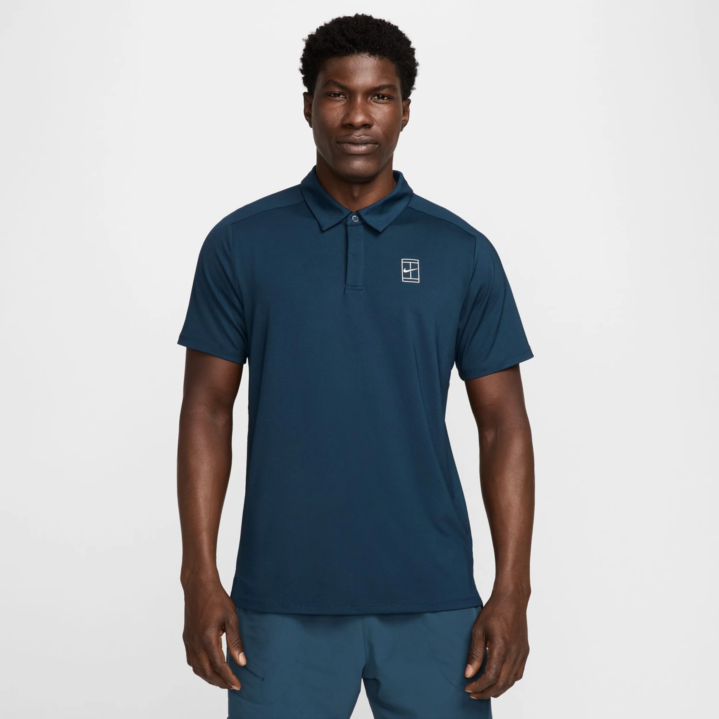 Court Dri-Fit Advantage Polo Herren-Dunkelblau,Weiß - Image 4