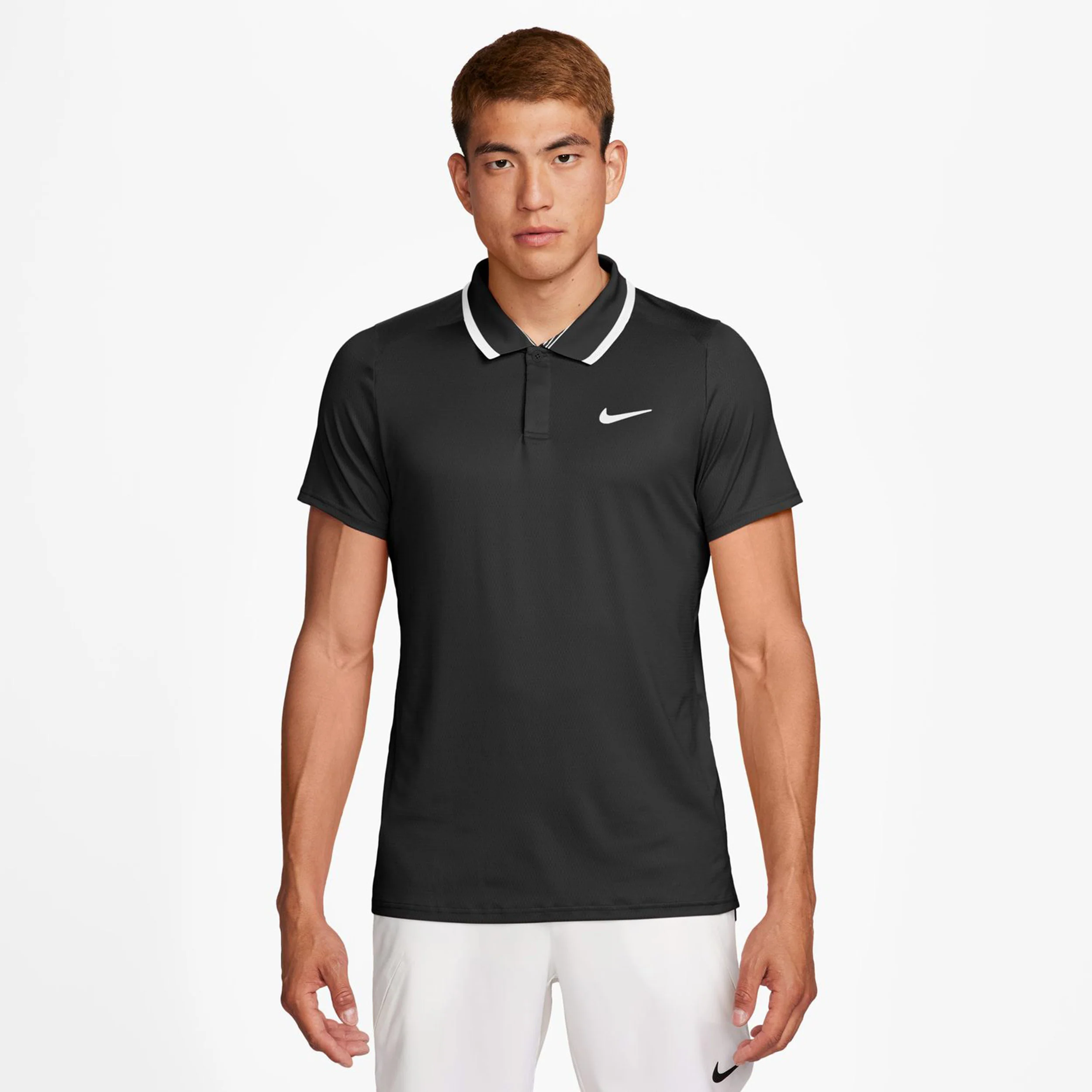 Court Dri-Fit Advantage Polo Herren-Schwarz,Weiß - Image 5