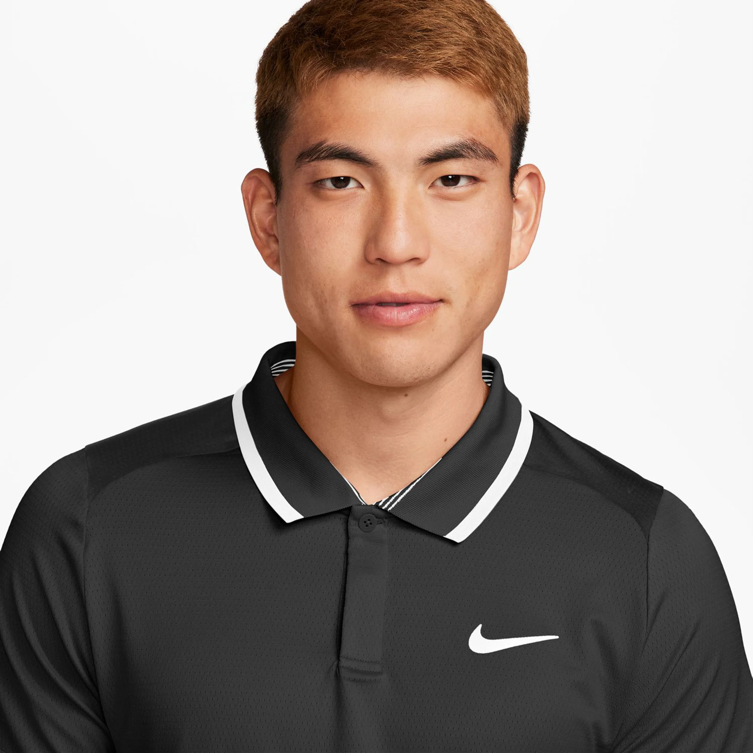 Court Dri-Fit Advantage Polo Herren-Schwarz,Weiß - Image 7