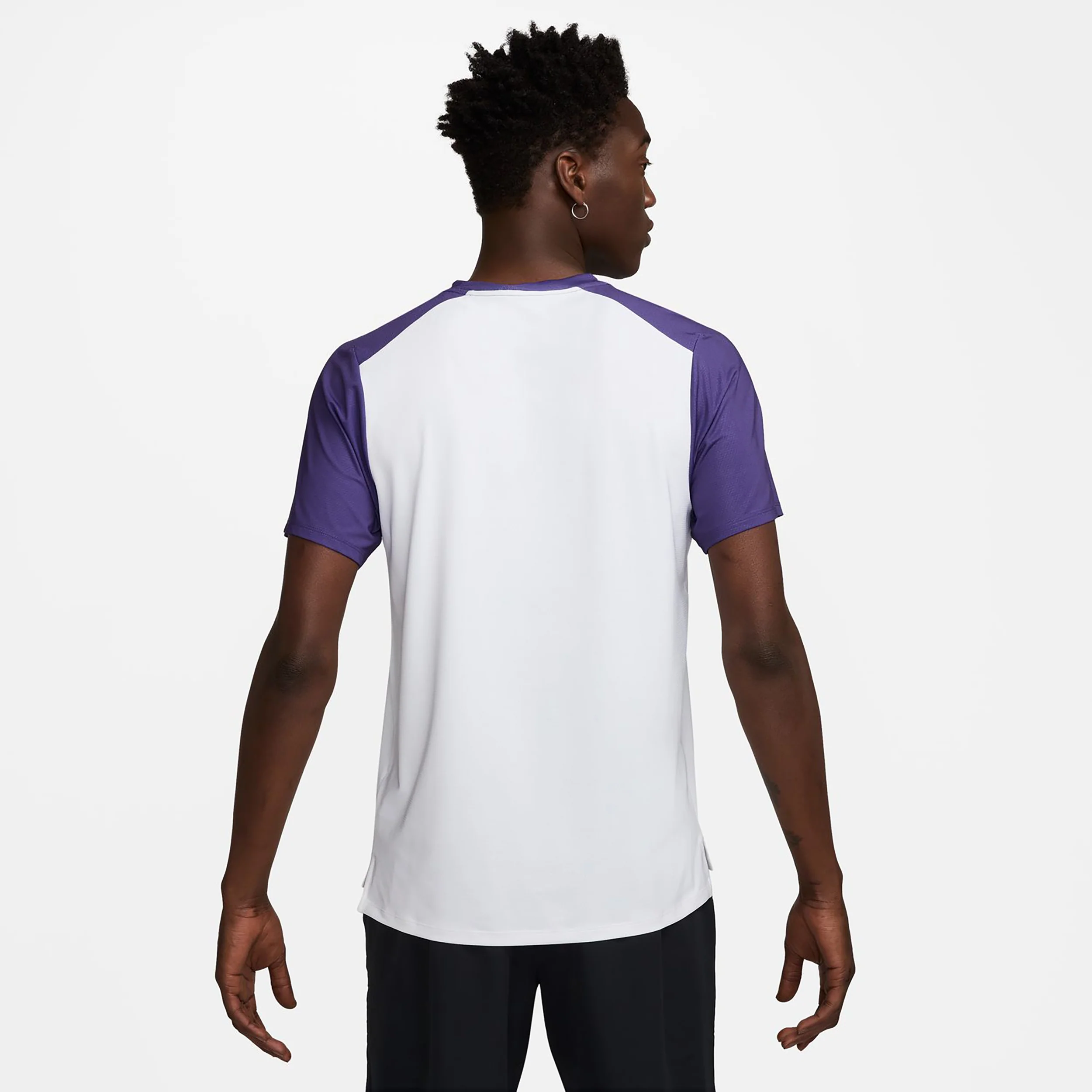 Court Dri-Fit Advantage Print T-Shirt Herren-Weiß,Lila - Image 2