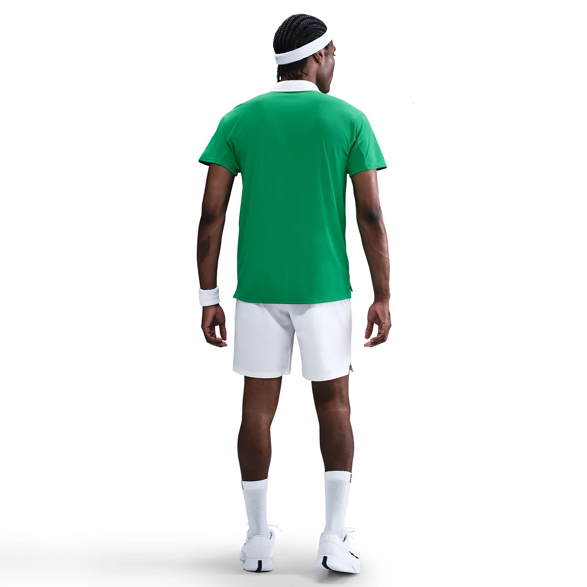 Court Dri-Fit Advantage Slam Polo Herren-Grün,Weiß - Image 5