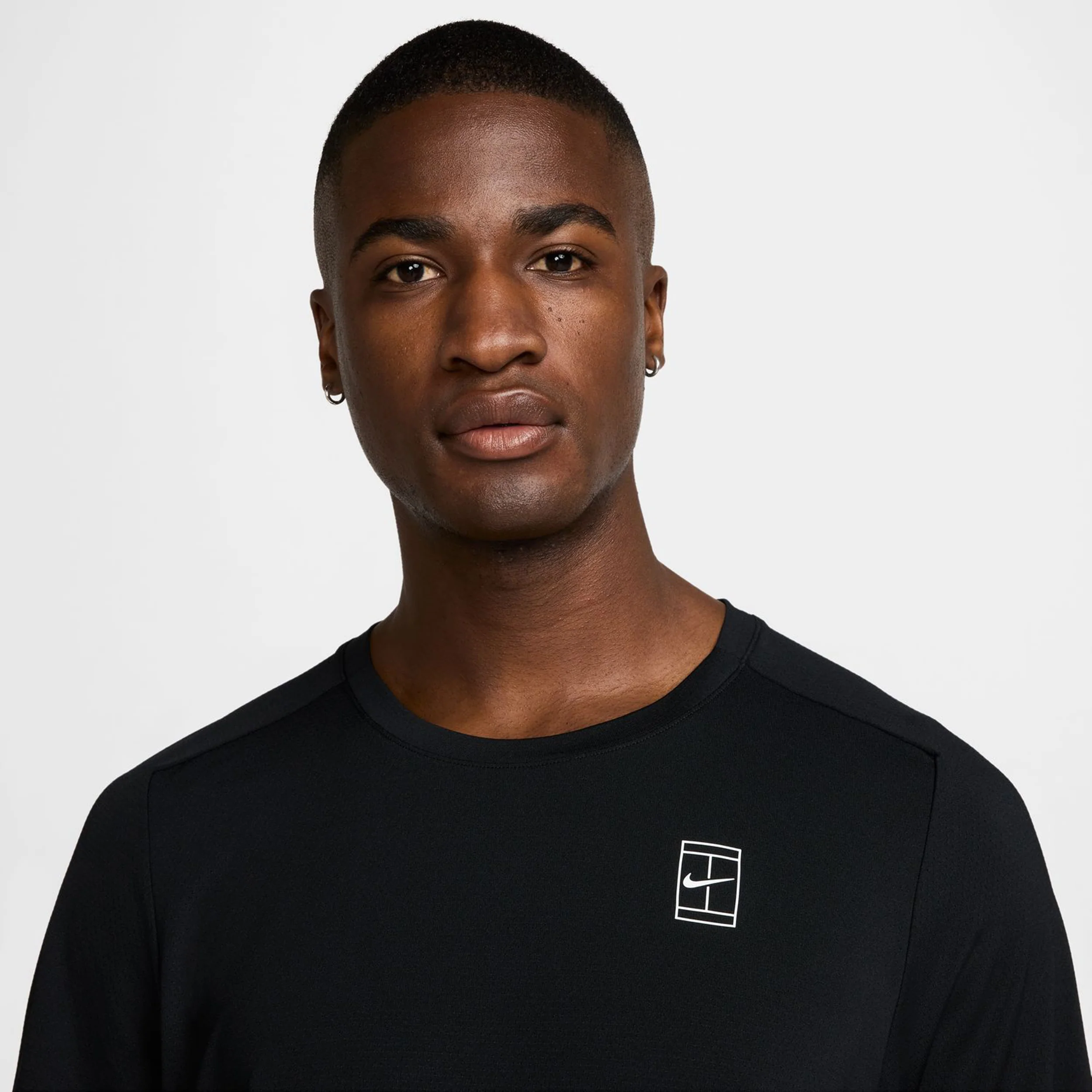Court Dri-Fit Advantage T-Shirt Herren-Schwarz,Weiß - Image 6