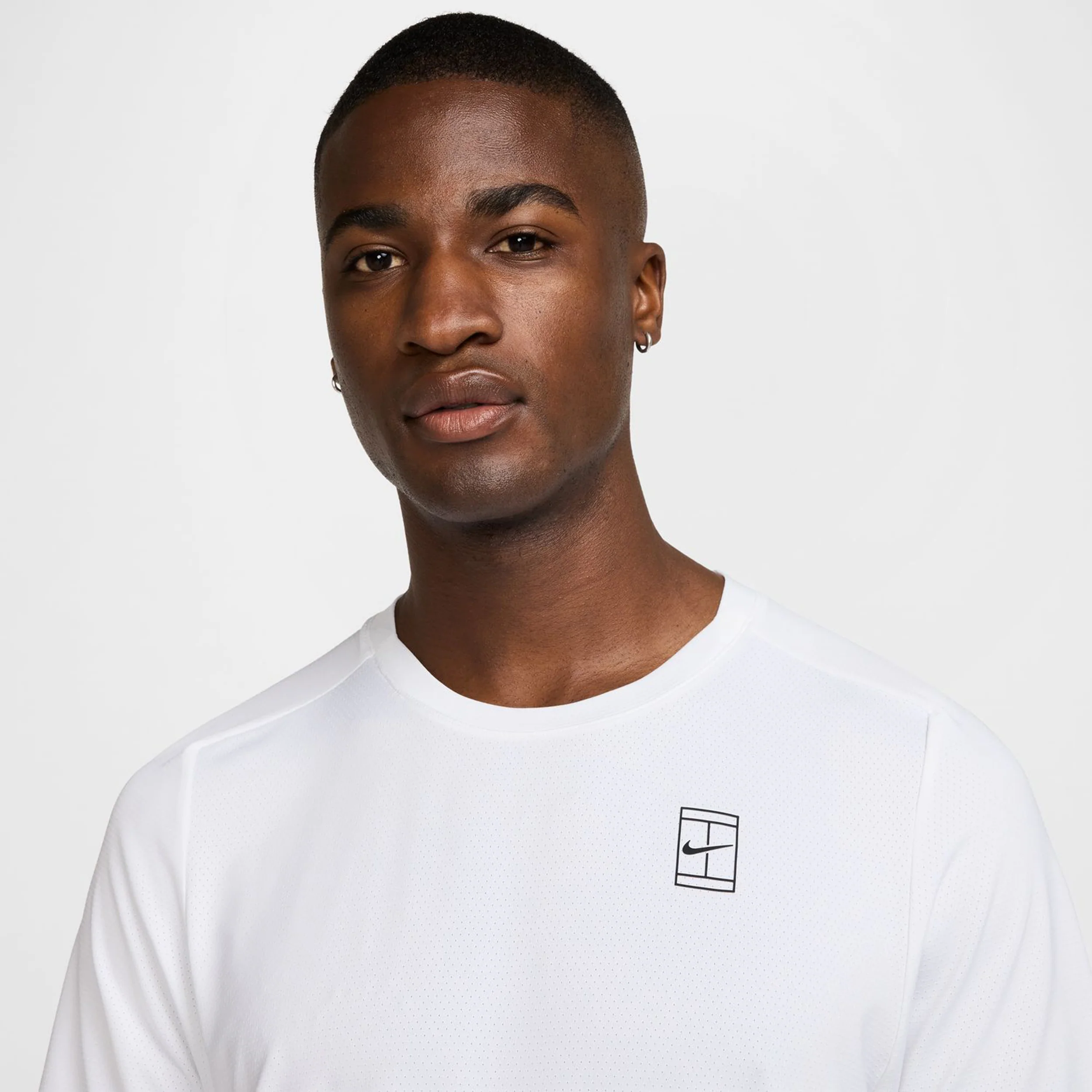 Court Dri-Fit Advantage T-Shirt Herren-Weiß,Schwarz - Image 6
