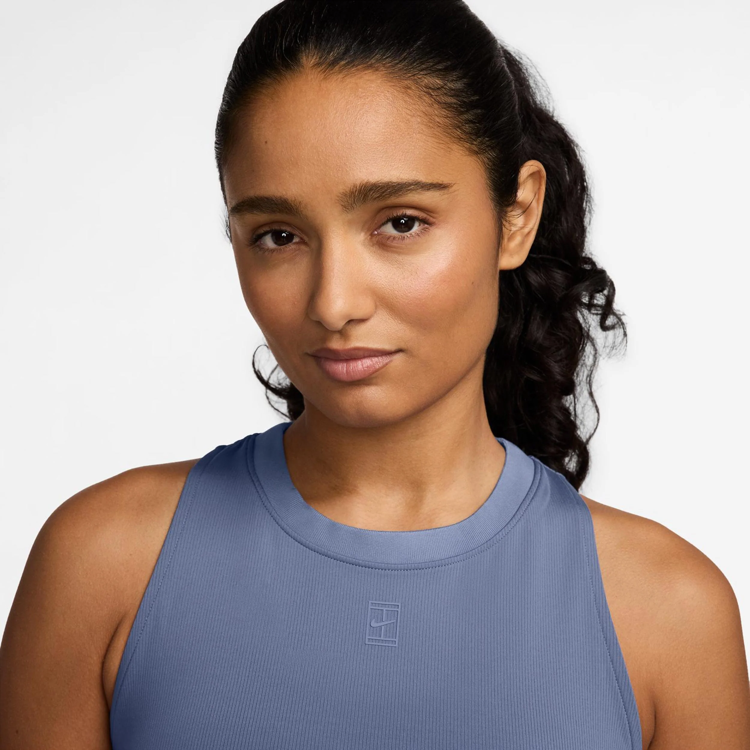 Court Dri-Fit Advantage Tank-Top Damen-Blaugrau - Image 3