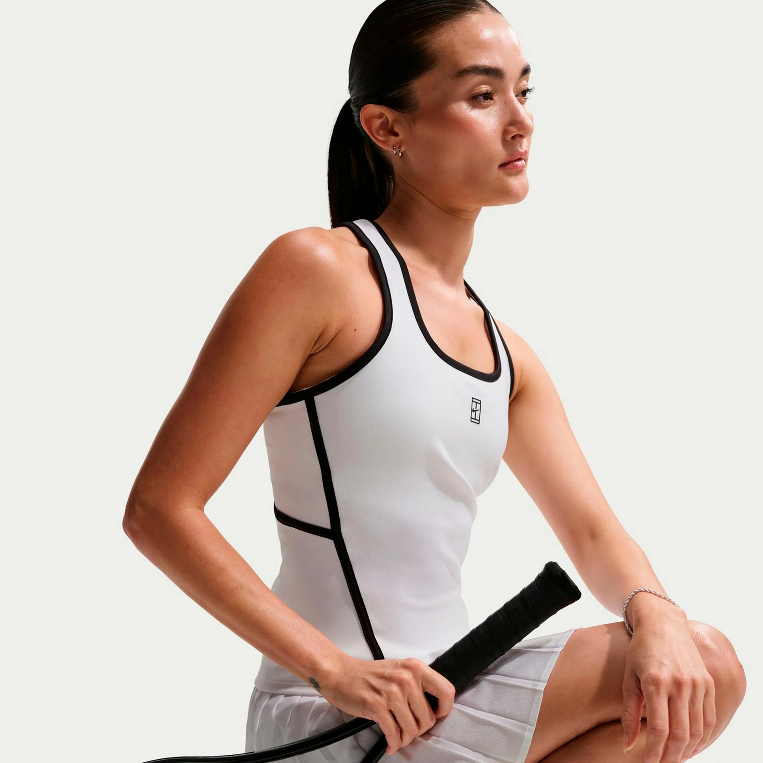 Court Dri-Fit Advantage Tank-Top Damen - weiß, schwarz - Image 5