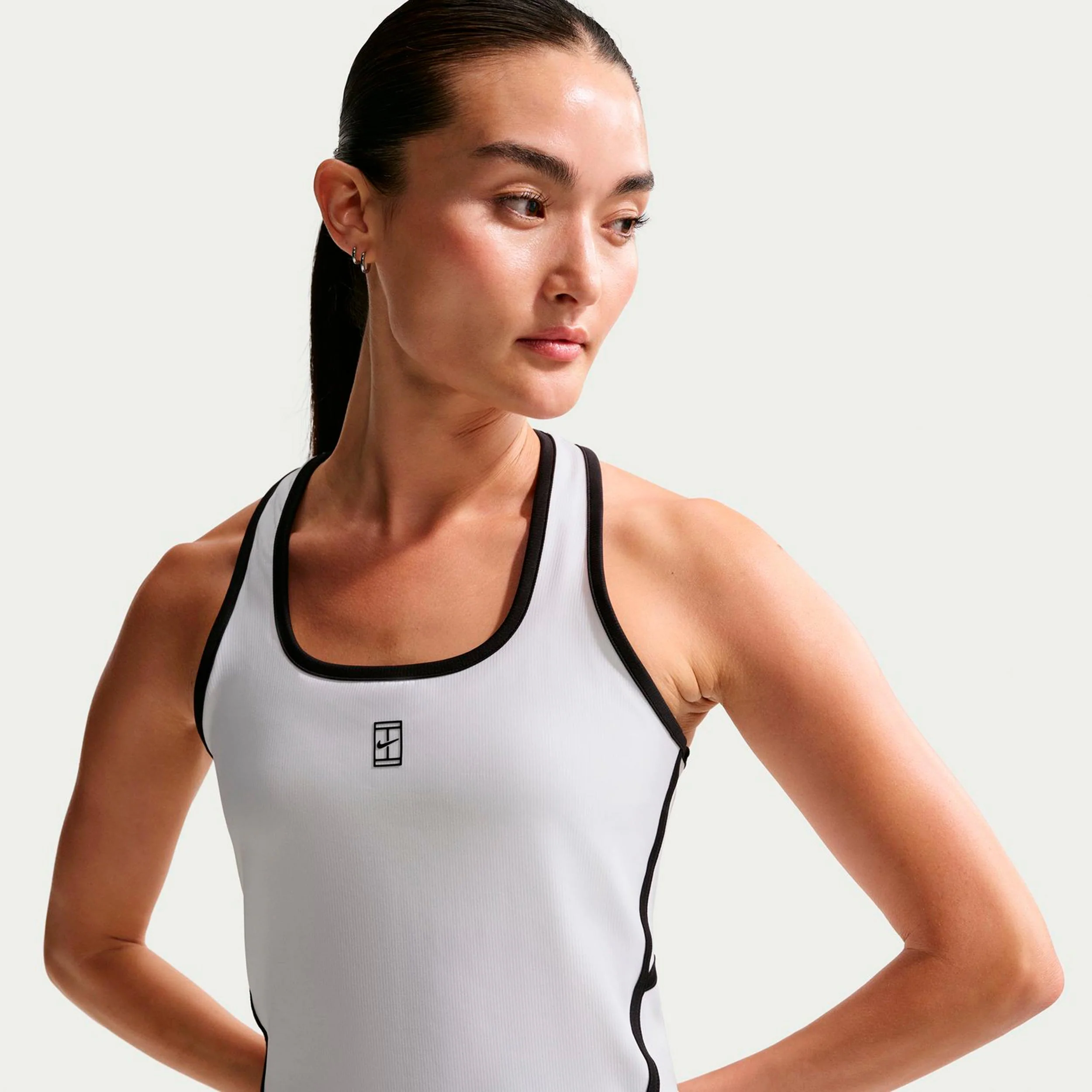 Court Dri-Fit Advantage Tank-Top Damen - weiß, schwarz - Image 6