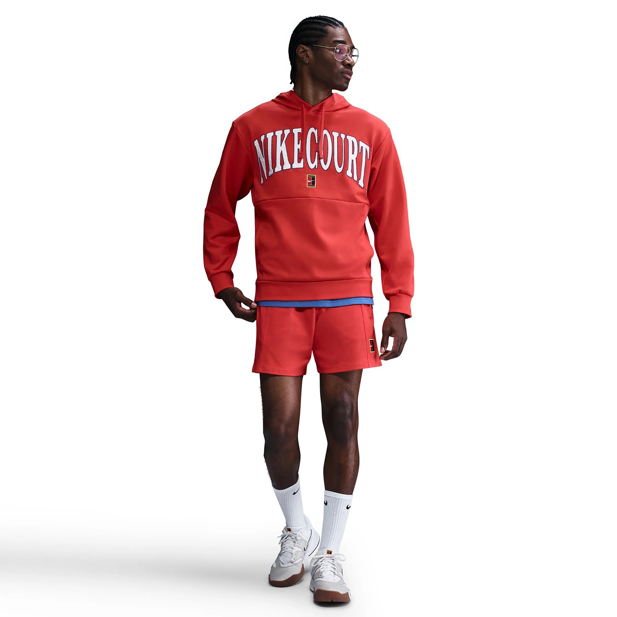 Court Dri-FIT Fleece High Rise Hoody Herren-Rot - Image 5