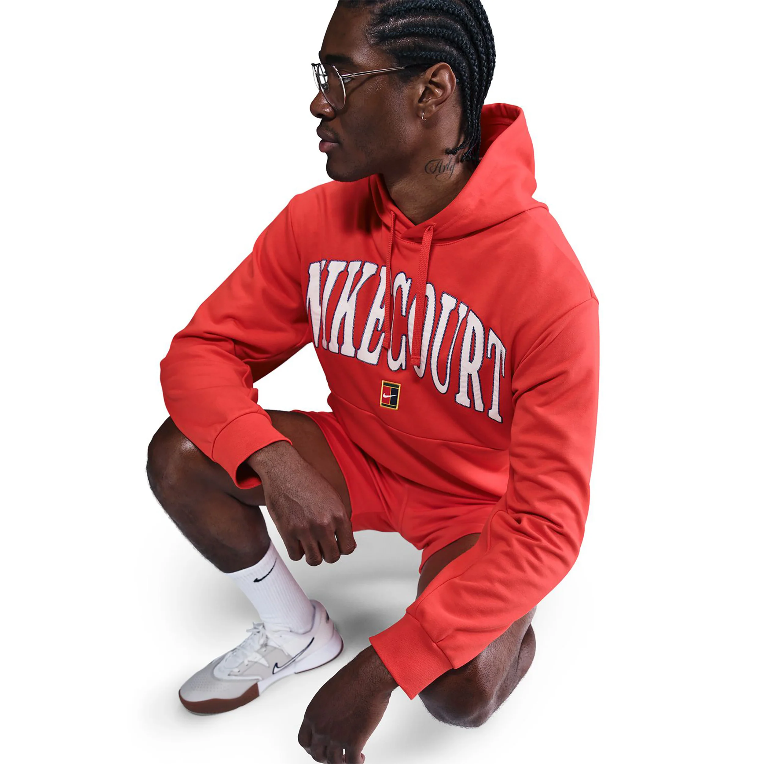 Court Dri-FIT Fleece High Rise Hoody Herren-Rot - Image 9