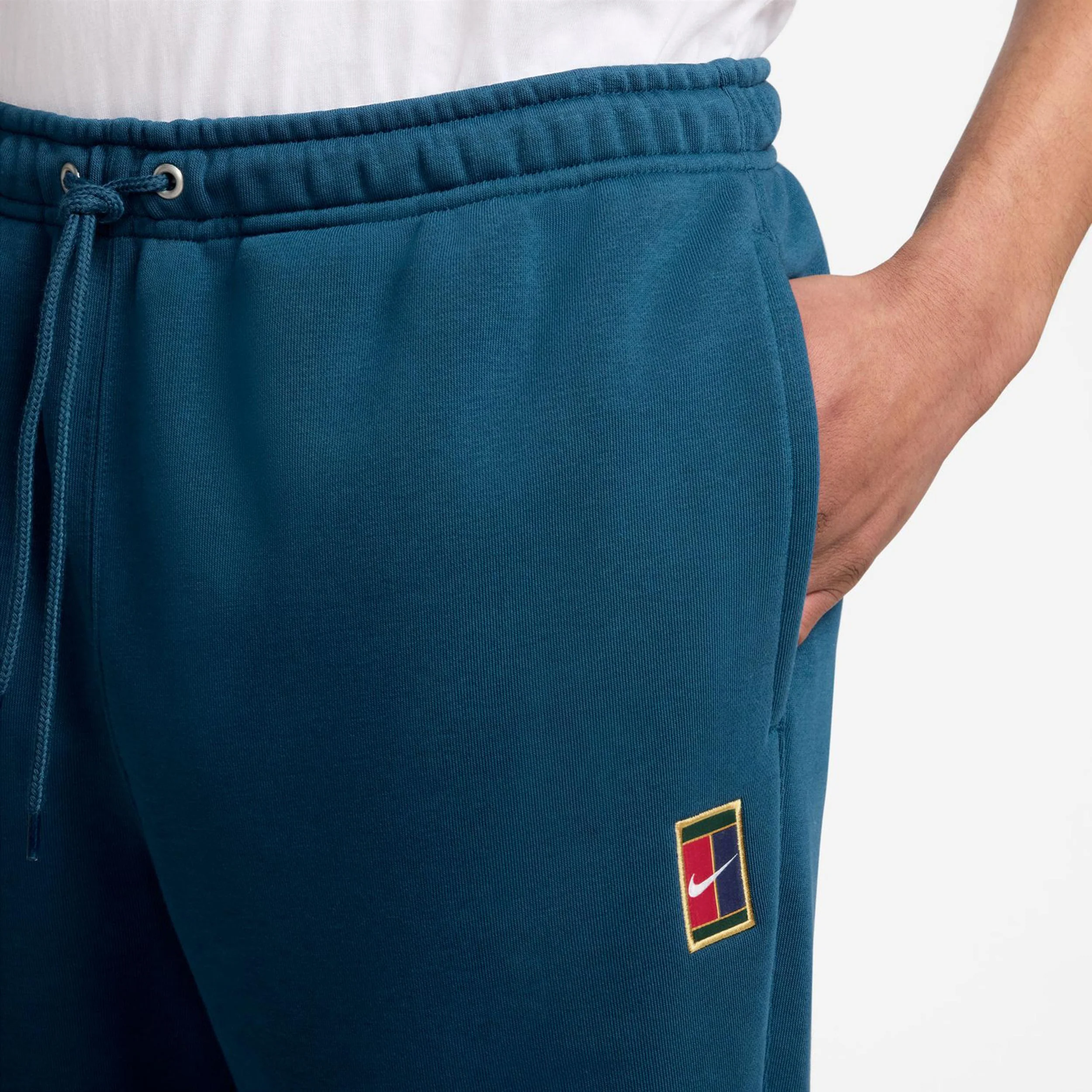 Court Dri-Fit Heritage Fleece Trainingshose Herren-Blaugrau - Image 3