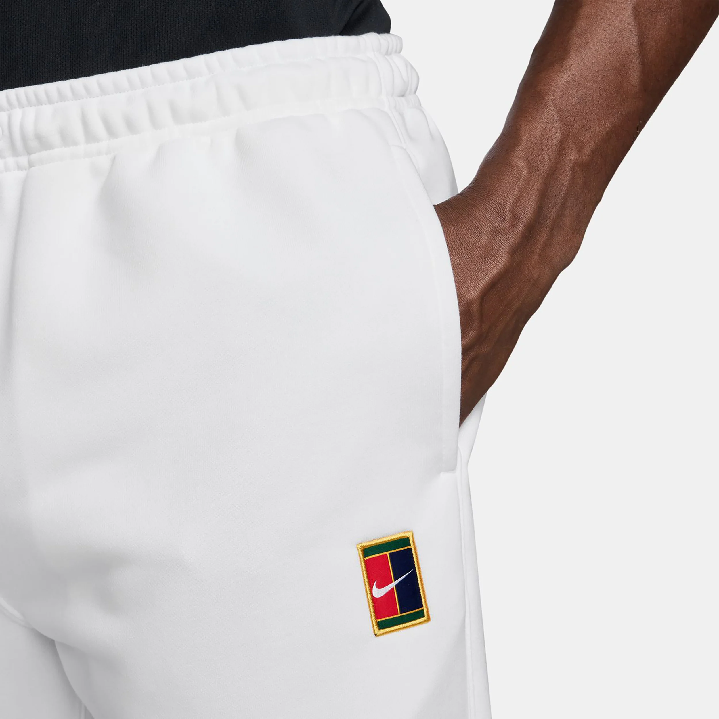 Court Dri-Fit Heritage Fleece Trainingshose Herren-weiß - Image 3