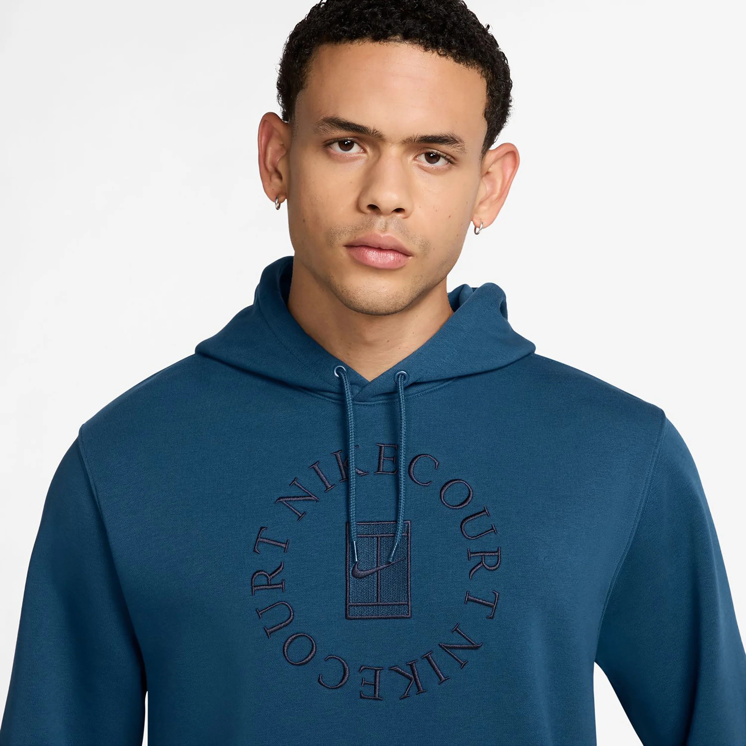 Court Dri-Fit Heritage Hoody Herren-Blaugrau - Image 3