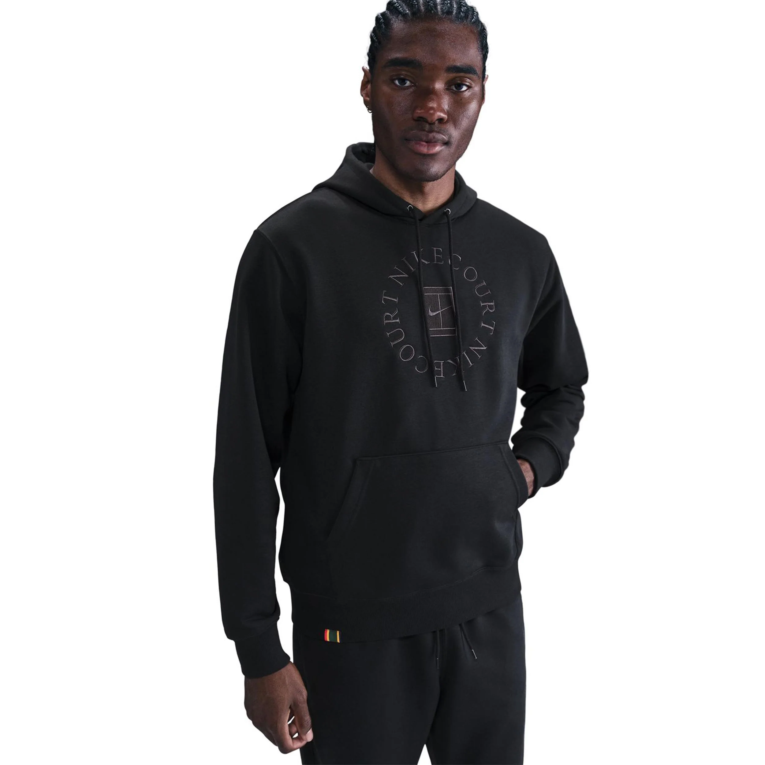 Court Dri-Fit Heritage Hoody Herren-Schwarz - Image 3