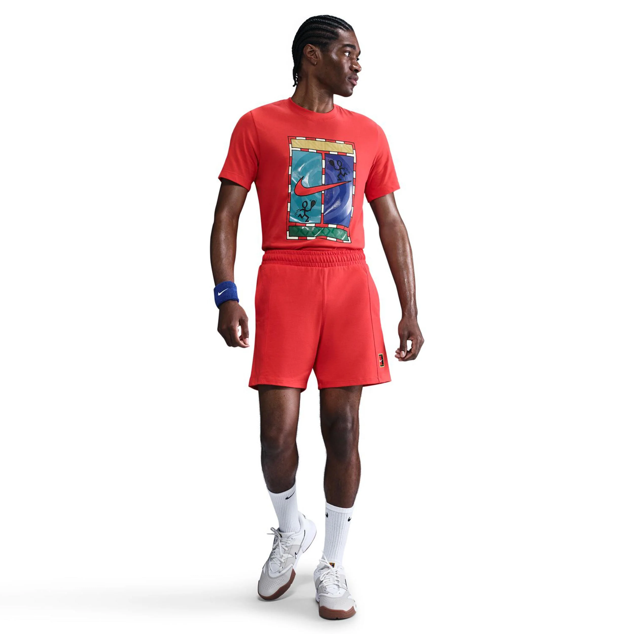 Court Dri-FIT Heritage Shorts Herren-Rot - Image 2