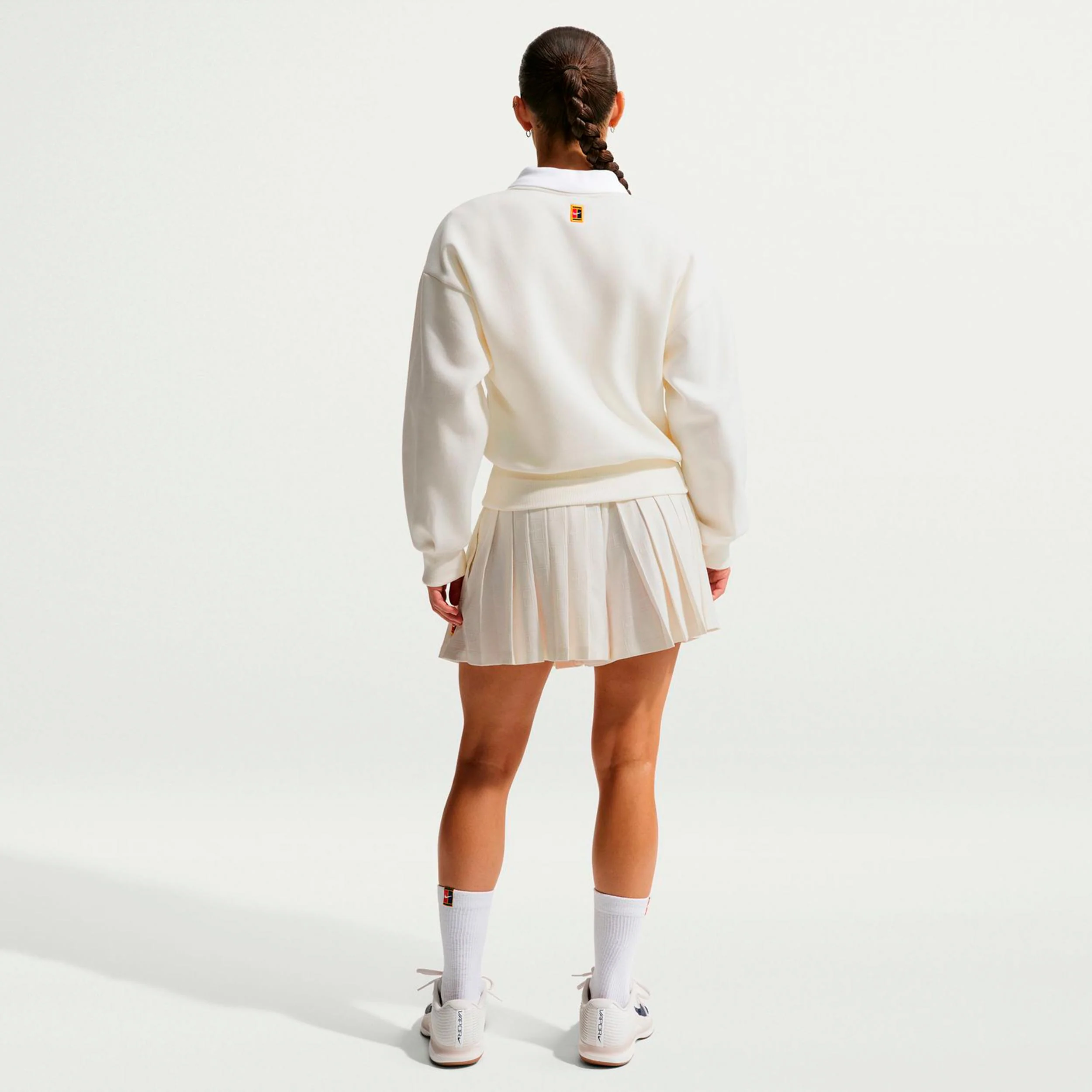 Court Dri-Fit High Rise  Shorts Damen-creme - Image 3