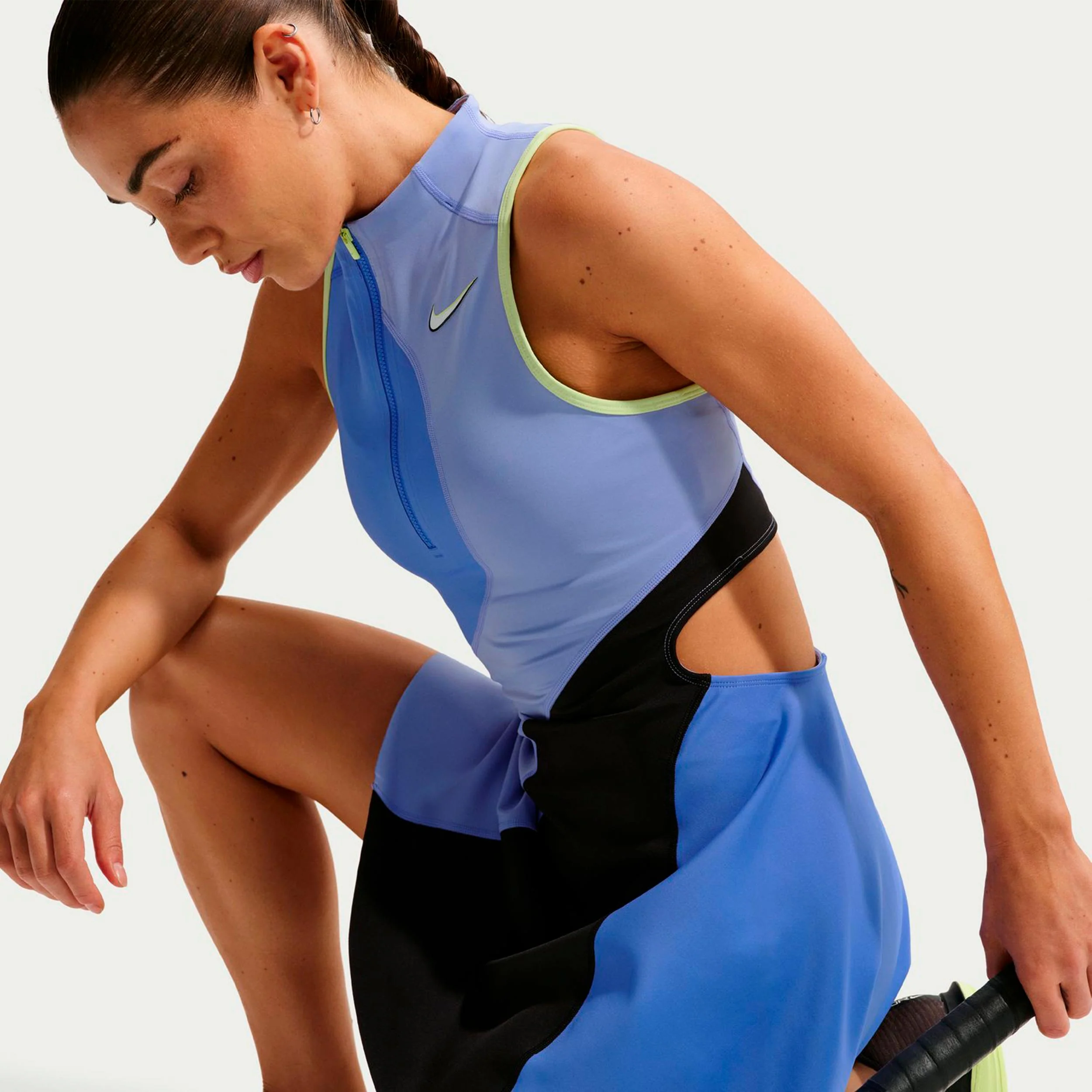 Court Dri-Fit Slam Kleid Damen-blau, blaugrau - Image 4