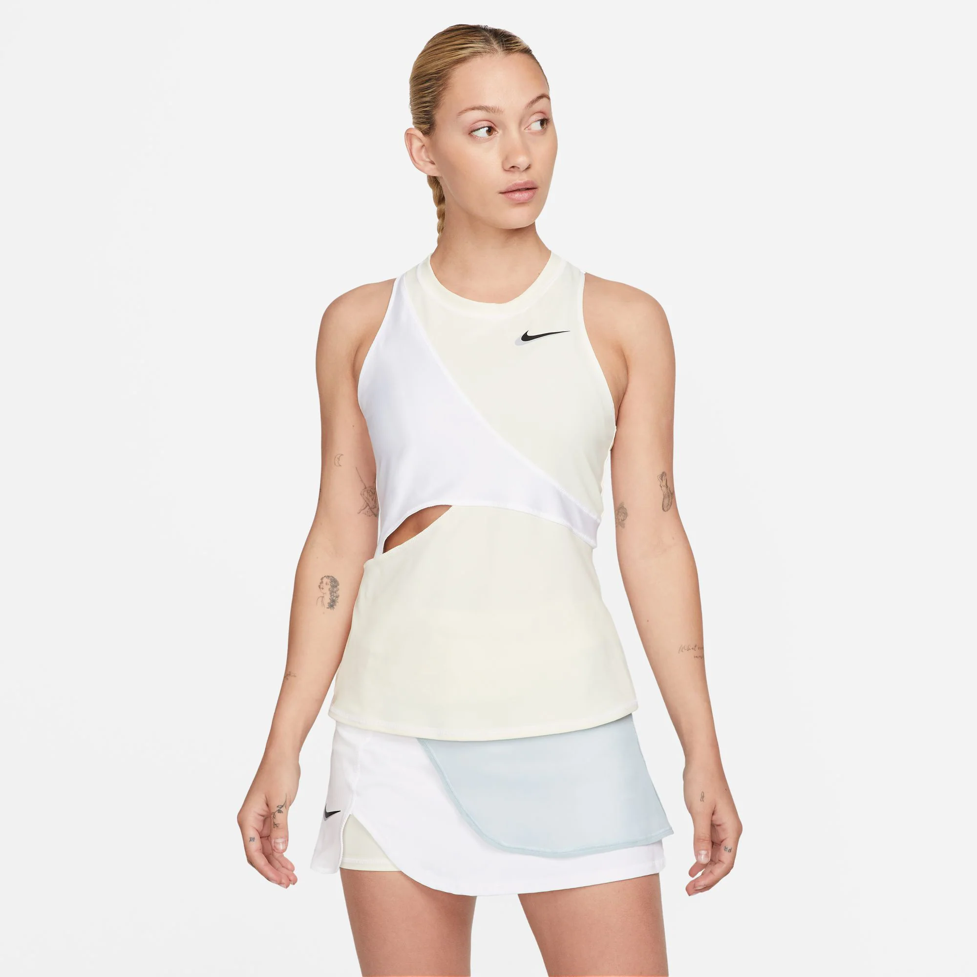 Court Dri-Fit Slam NT PS Tank-Top Damen-Creme,Weiß - Image 4