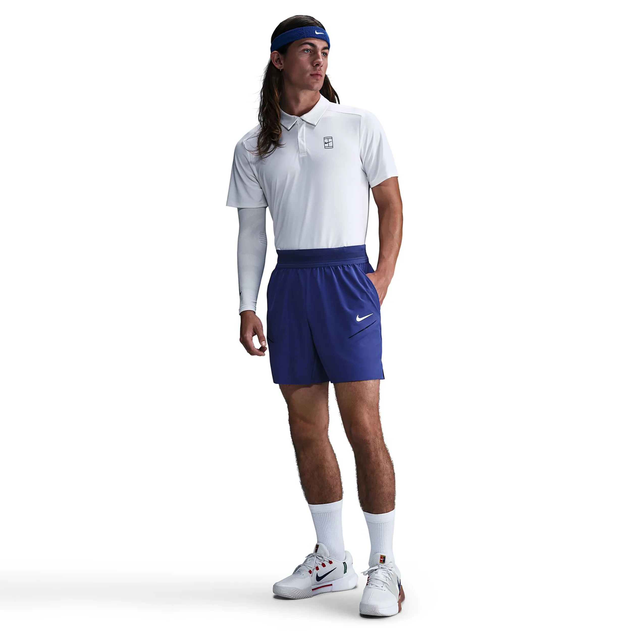 Court Dri-FIT Slam Shorts Herren-Blau - Image 6