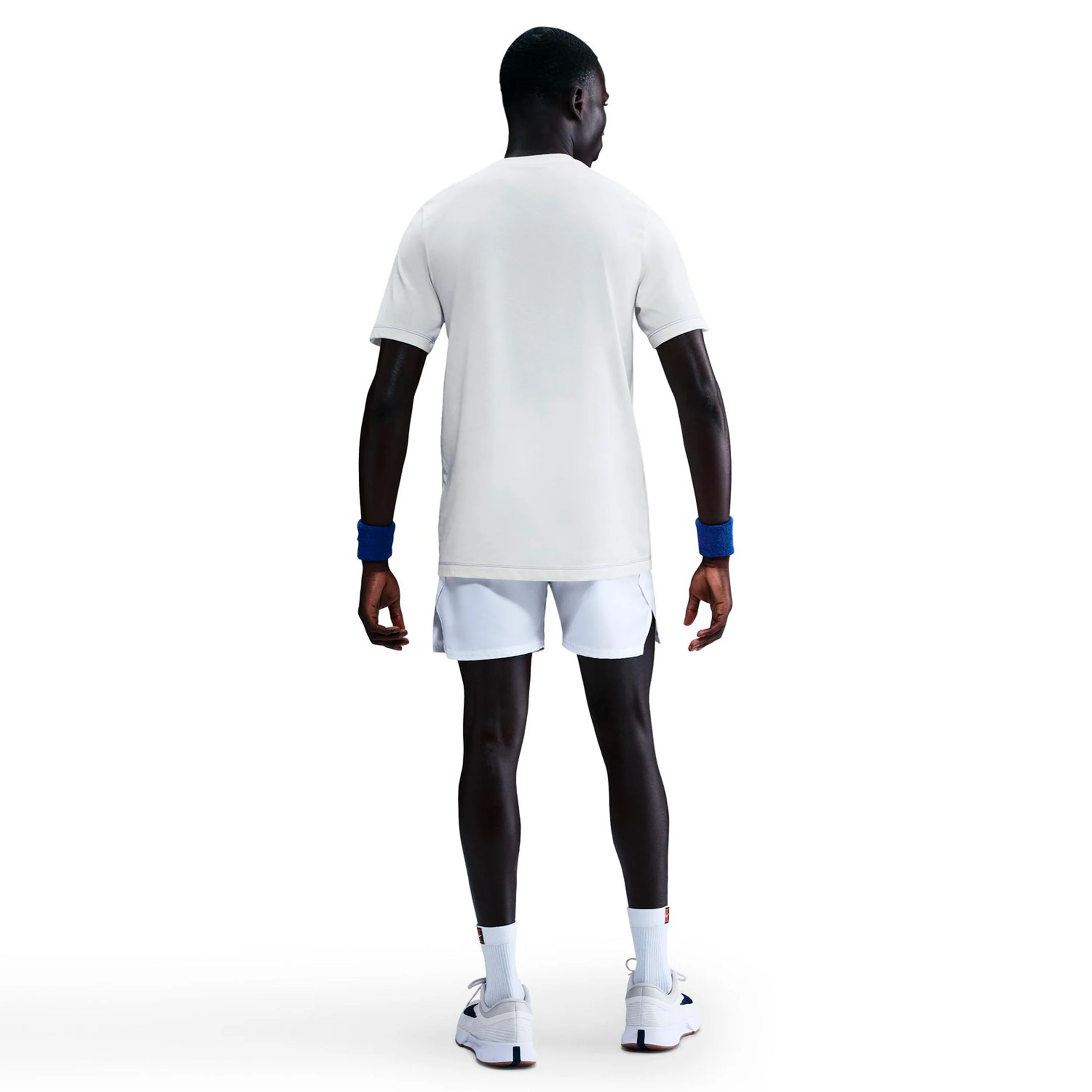 Court Dri-Fit T-Shirt Herren-creme, blau - Image 3