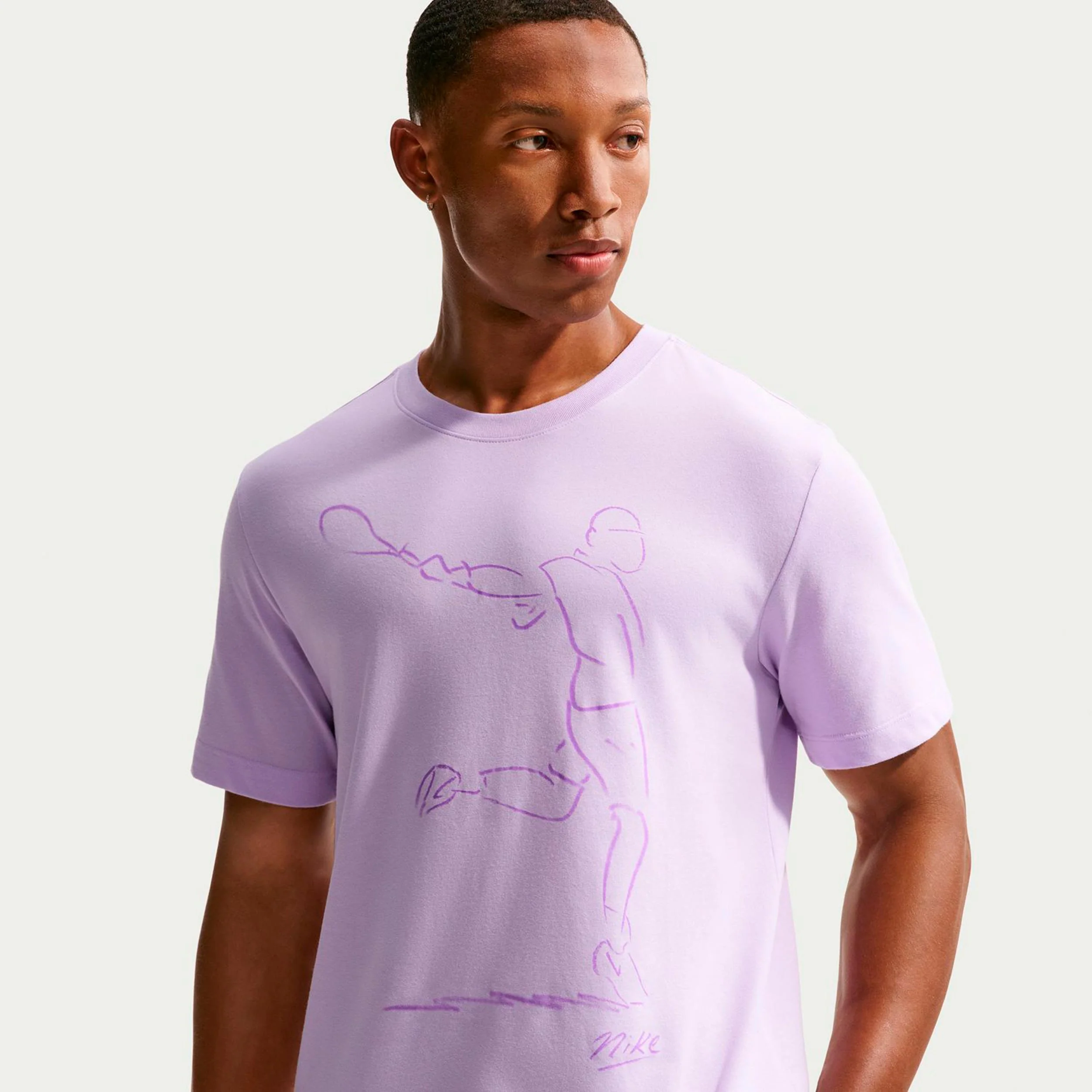 Court Dri-Fit T-Shirt Herren - flieder - Image 4