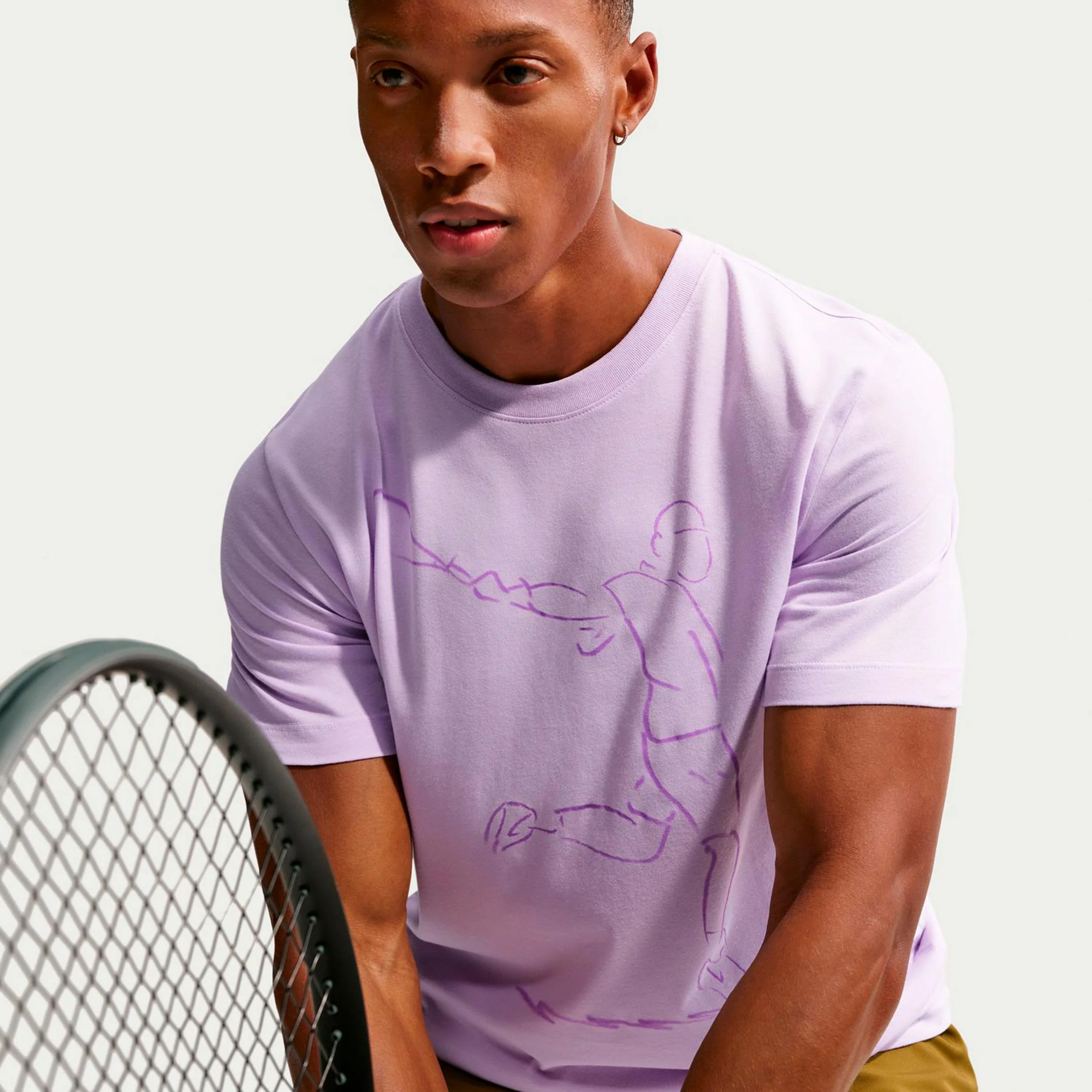 Court Dri-Fit T-Shirt Herren - flieder - Image 6