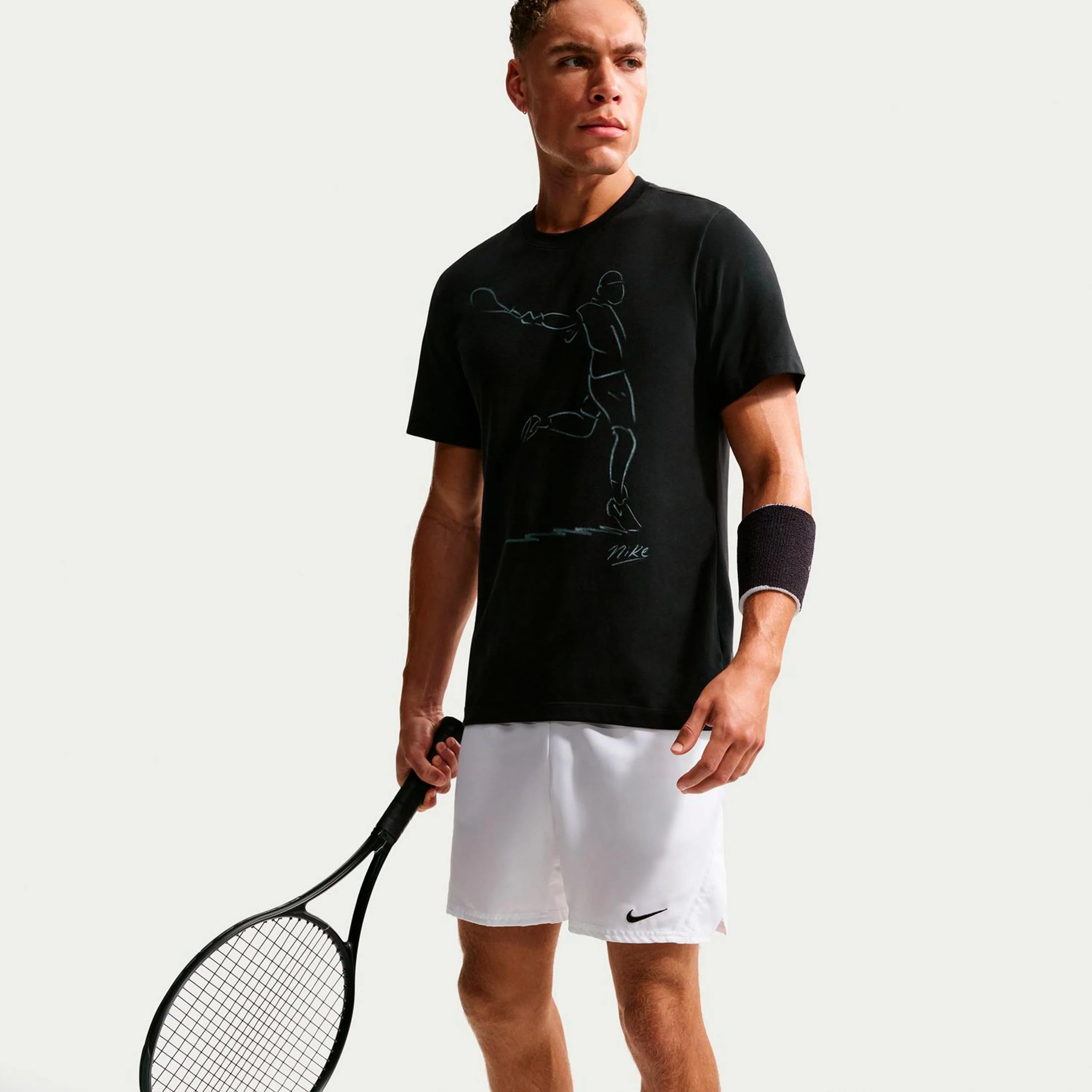 Court Dri-Fit T-Shirt Herren - schwarz - Image 6