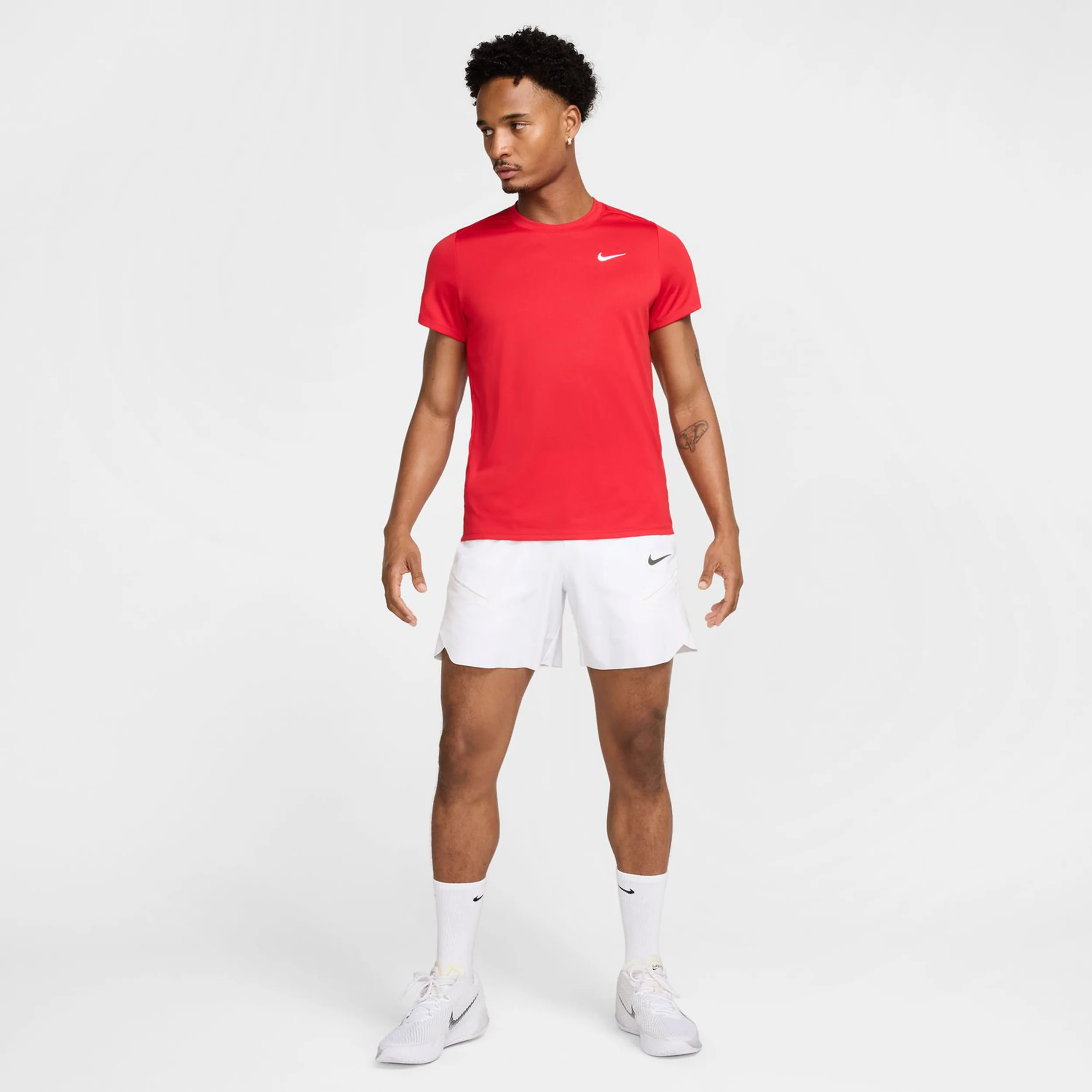 Court Dry Victory T-Shirt Herren-Rot,Weiß - Image 7