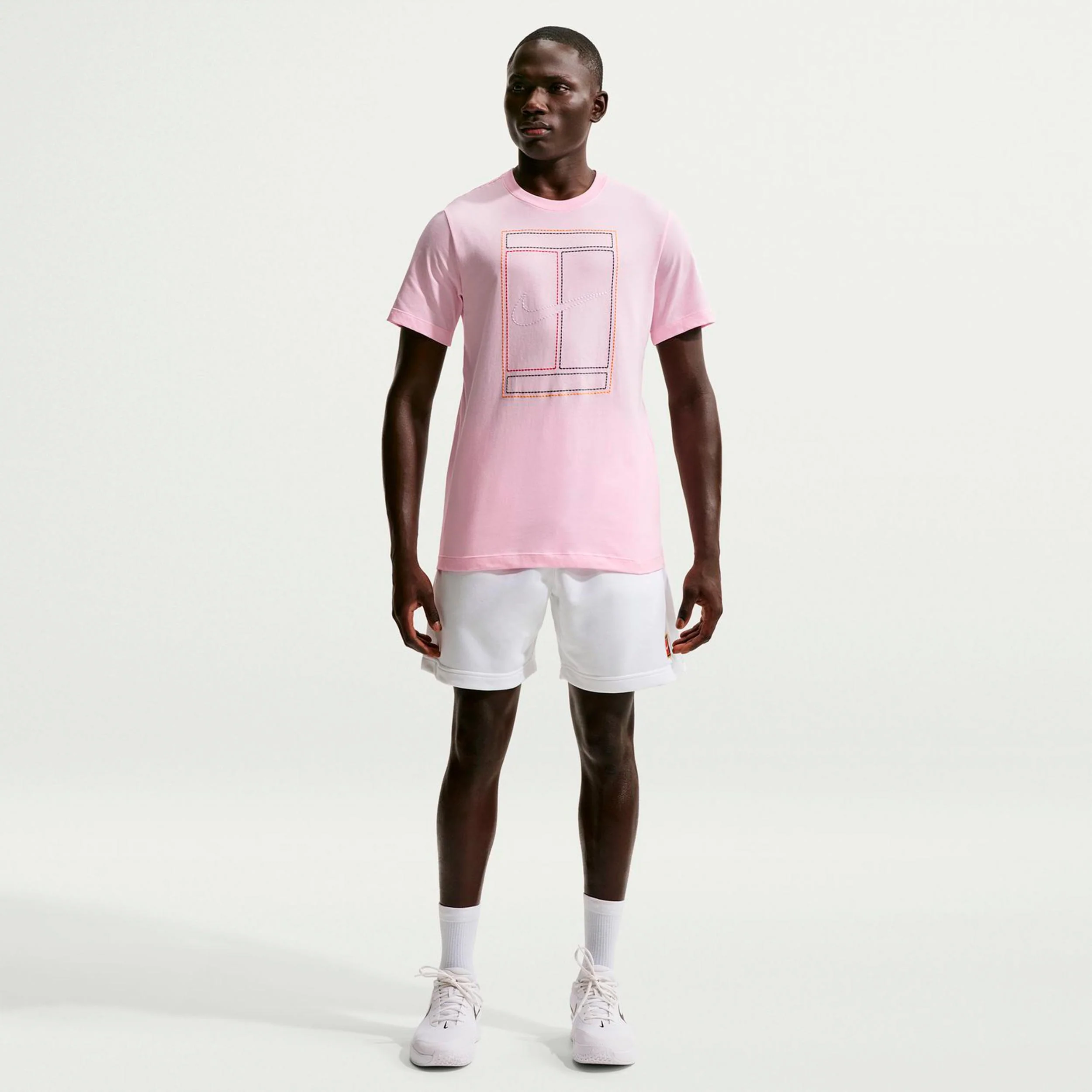 Court Heritage T-Shirt Herren-rosa - Image 2
