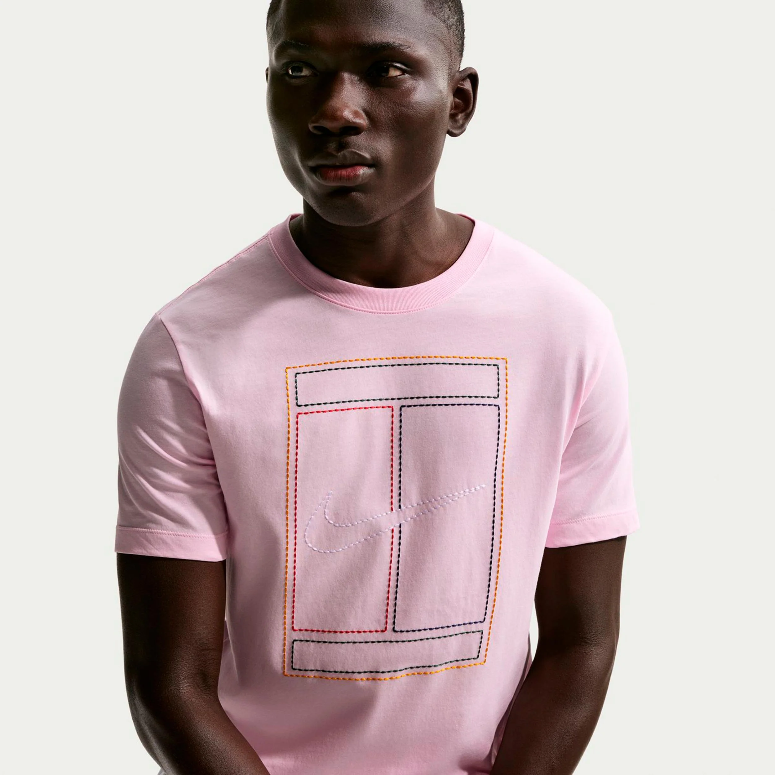 Court Heritage T-Shirt Herren-rosa - Image 4