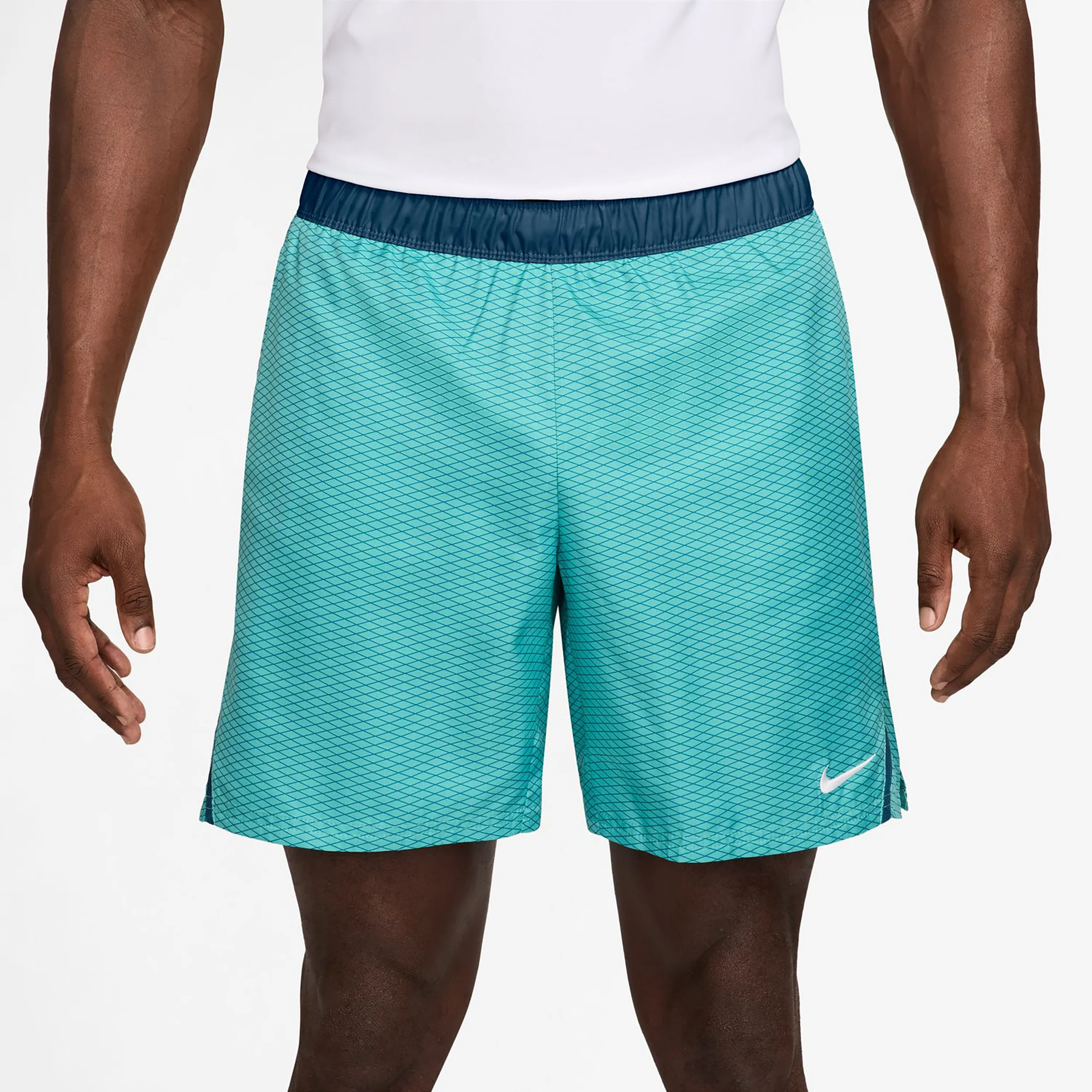 Court Victory Dri-Fit 7in Aop Shorts Herren - türkis, petrol