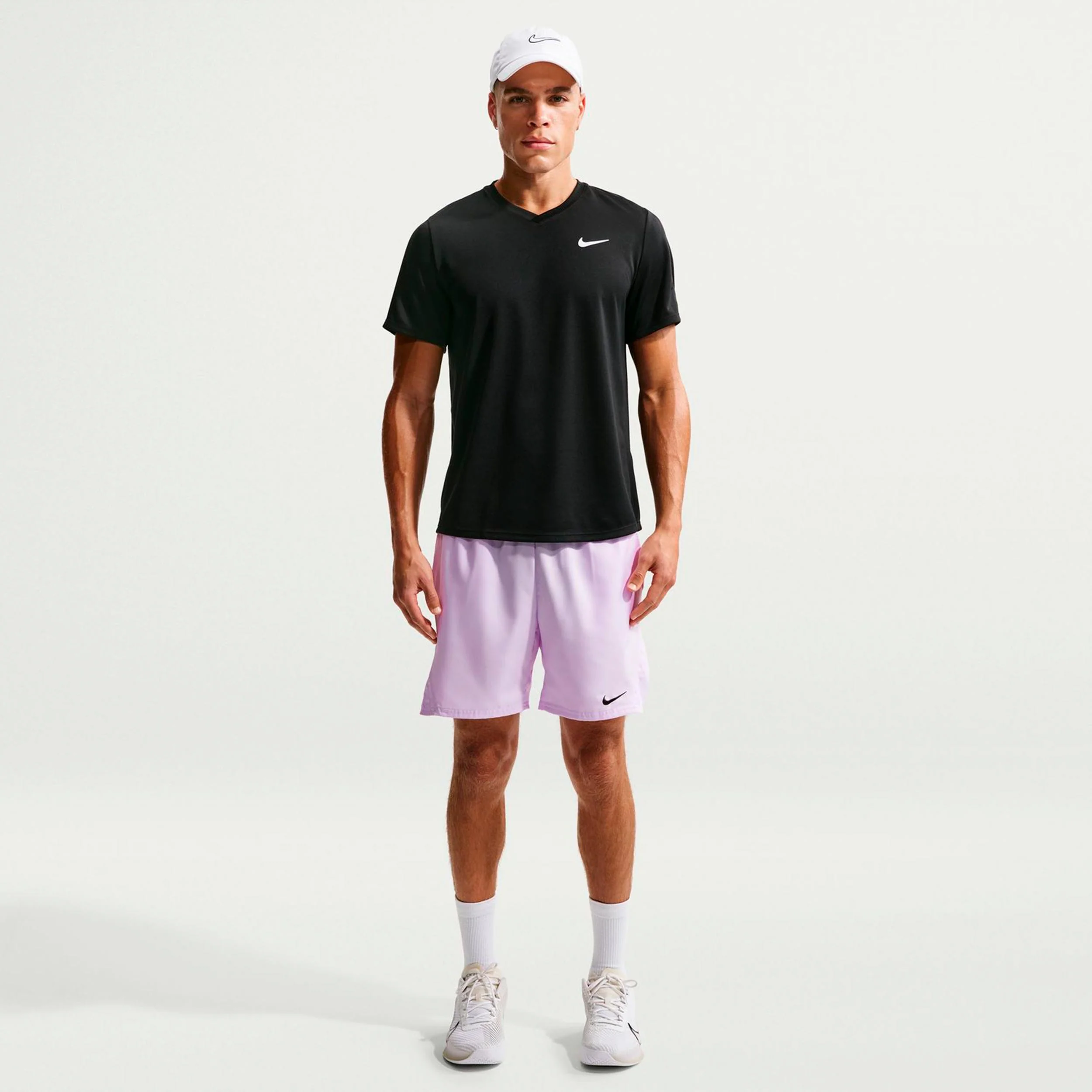 Court Victory Dri-Fit 7in Shorts Herren - flieder, schwarz - Image 2