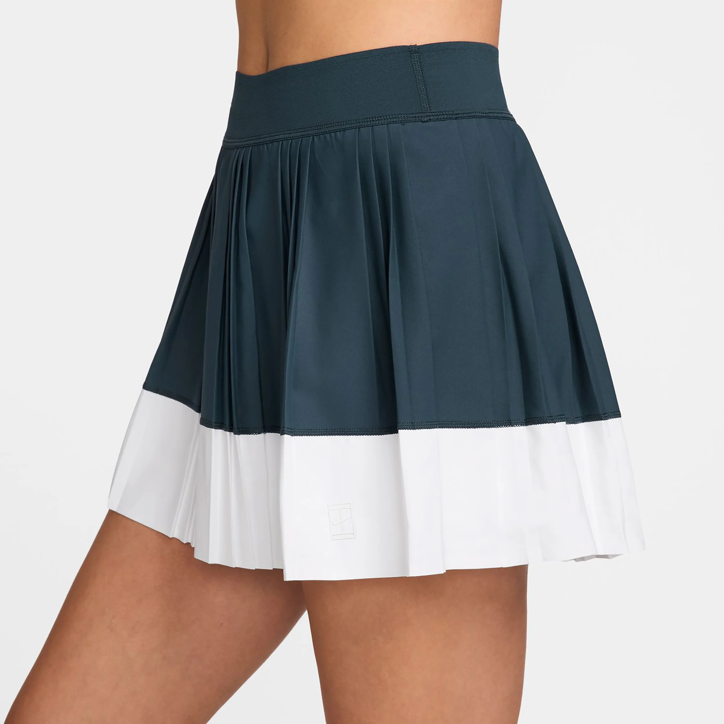 CourtDri-Fit Advantage Ace Skrt High Rise Rock Damen-Dunkelblau,Weiß - Image 3