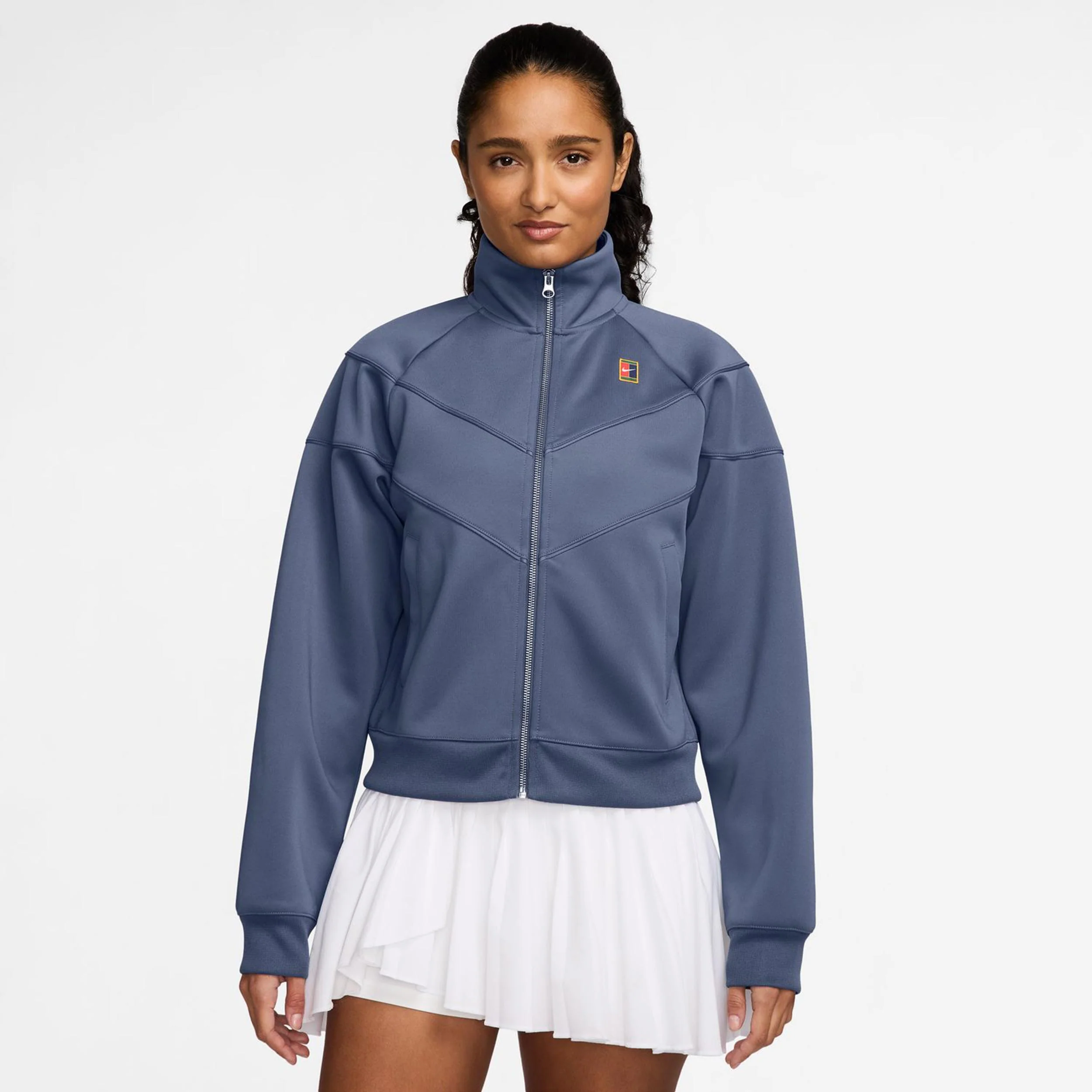 Courtly Knit Heritage Trainingsjacke Damen-blaugrau