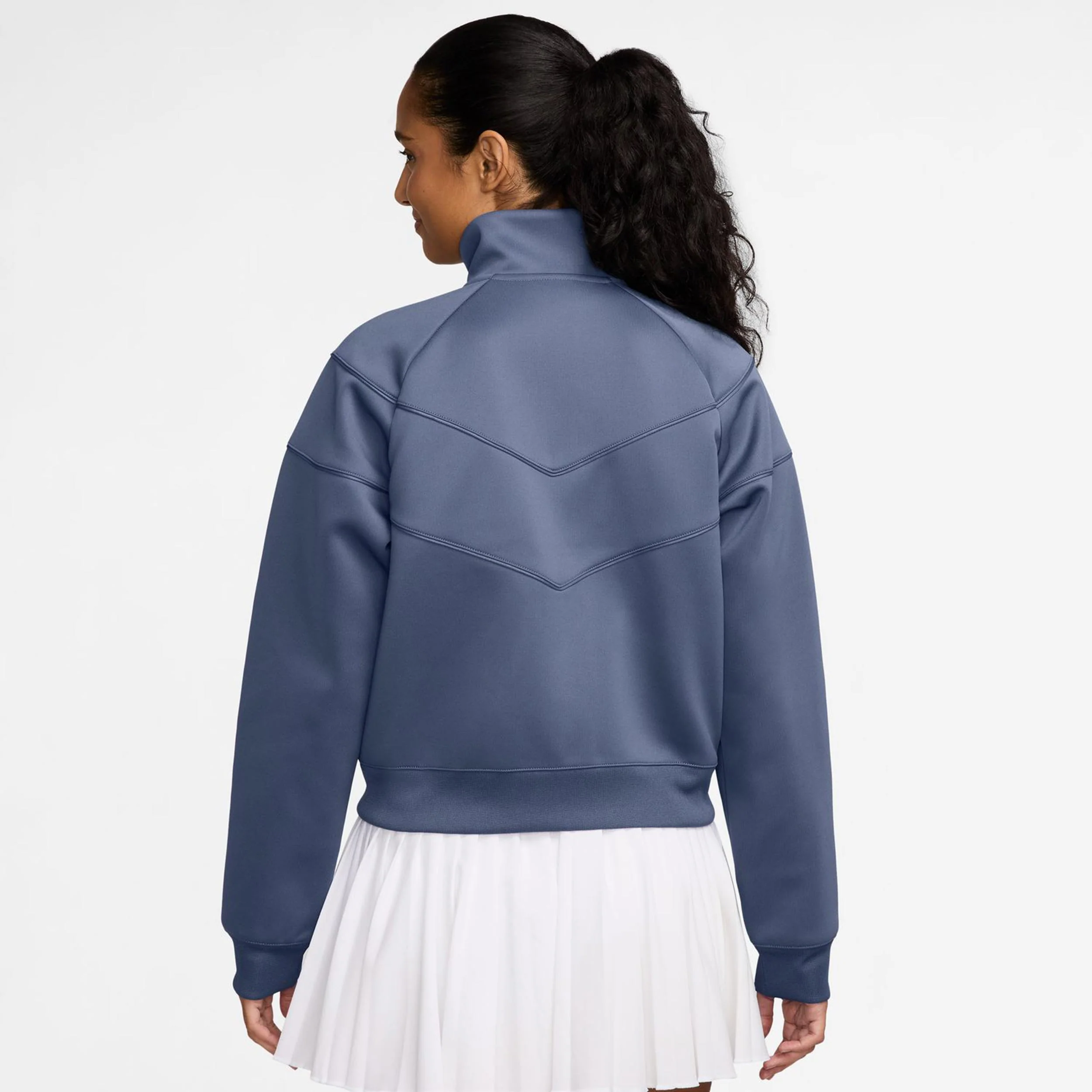 Courtly Knit Heritage Trainingsjacke Damen-blaugrau - Image 2