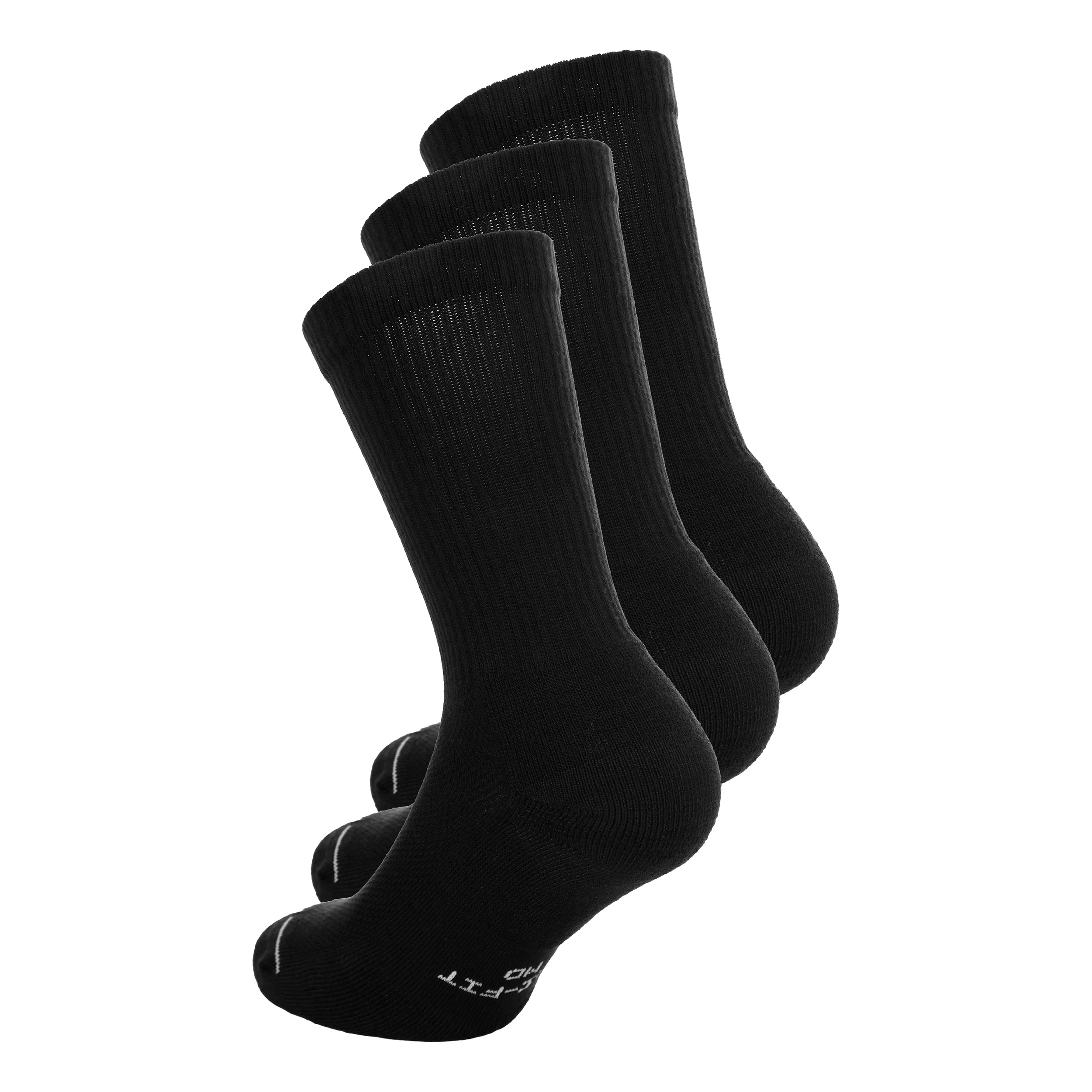 Crew Tennissocken 3er Pack Unisex - schwarz - Image 2