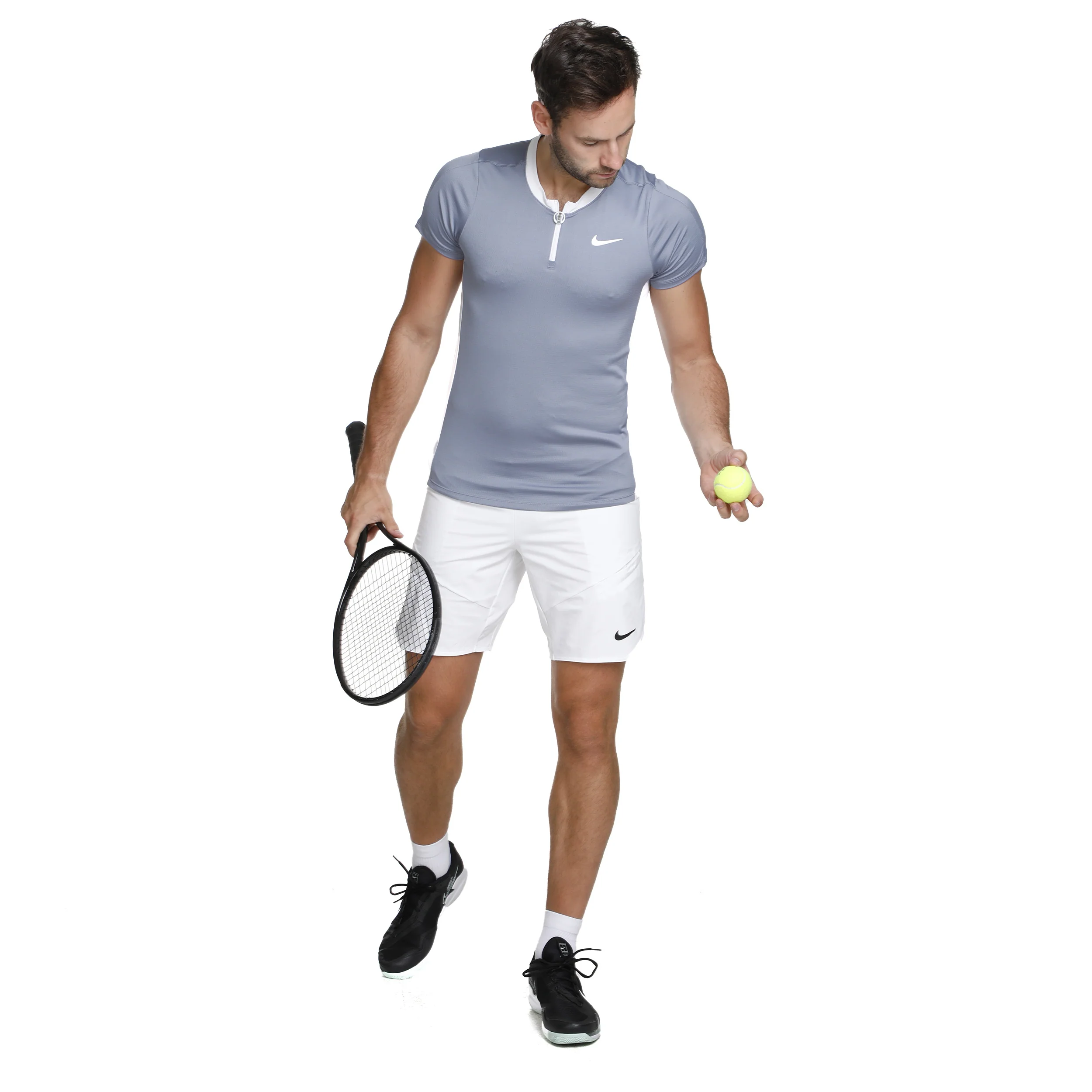 Dri-Fit Advantage 9in Shorts Herren-Weiß - Image 3