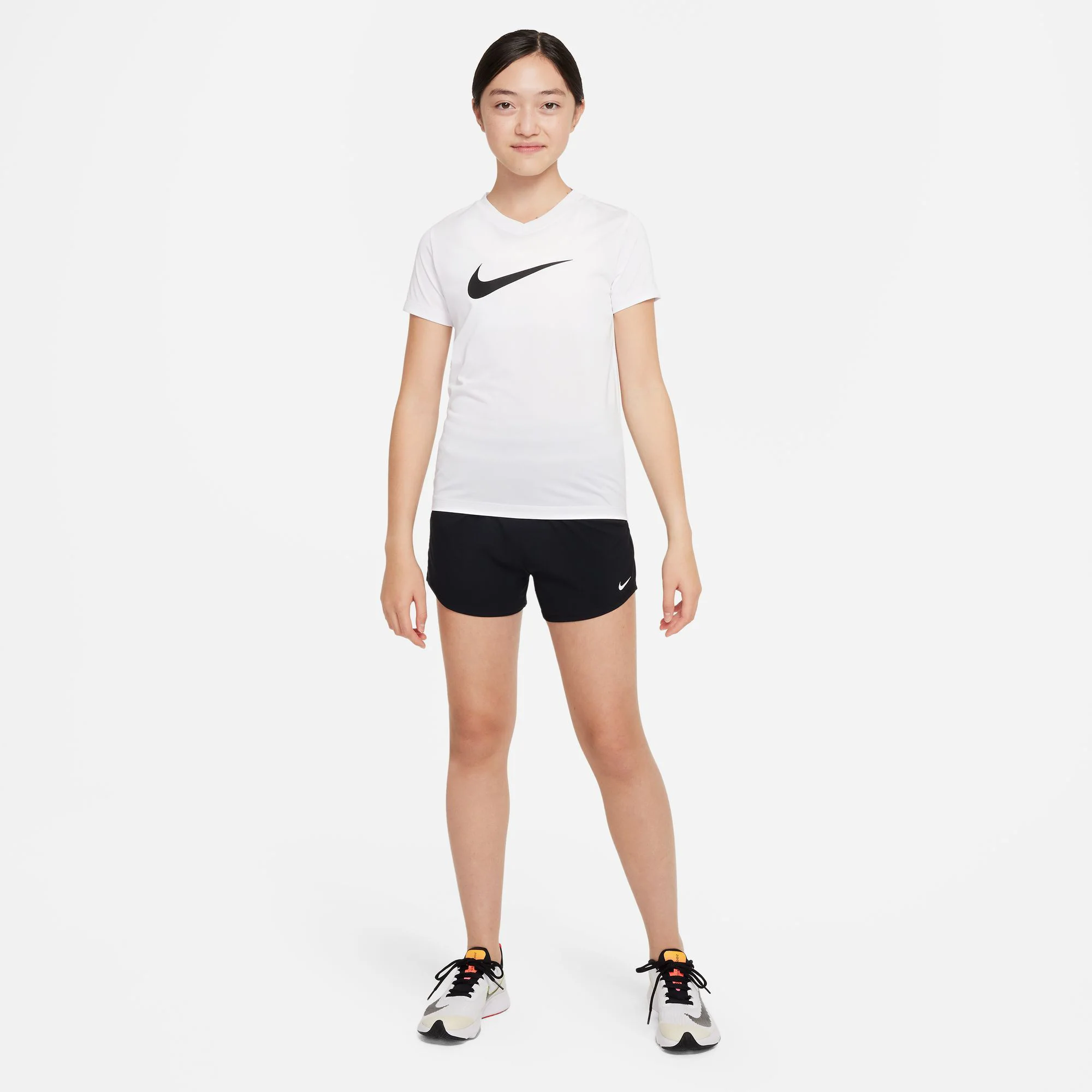 Dri-Fit Big Kids High Waisted Woven Shorts MĂ€dchen-Schwarz - Image 6