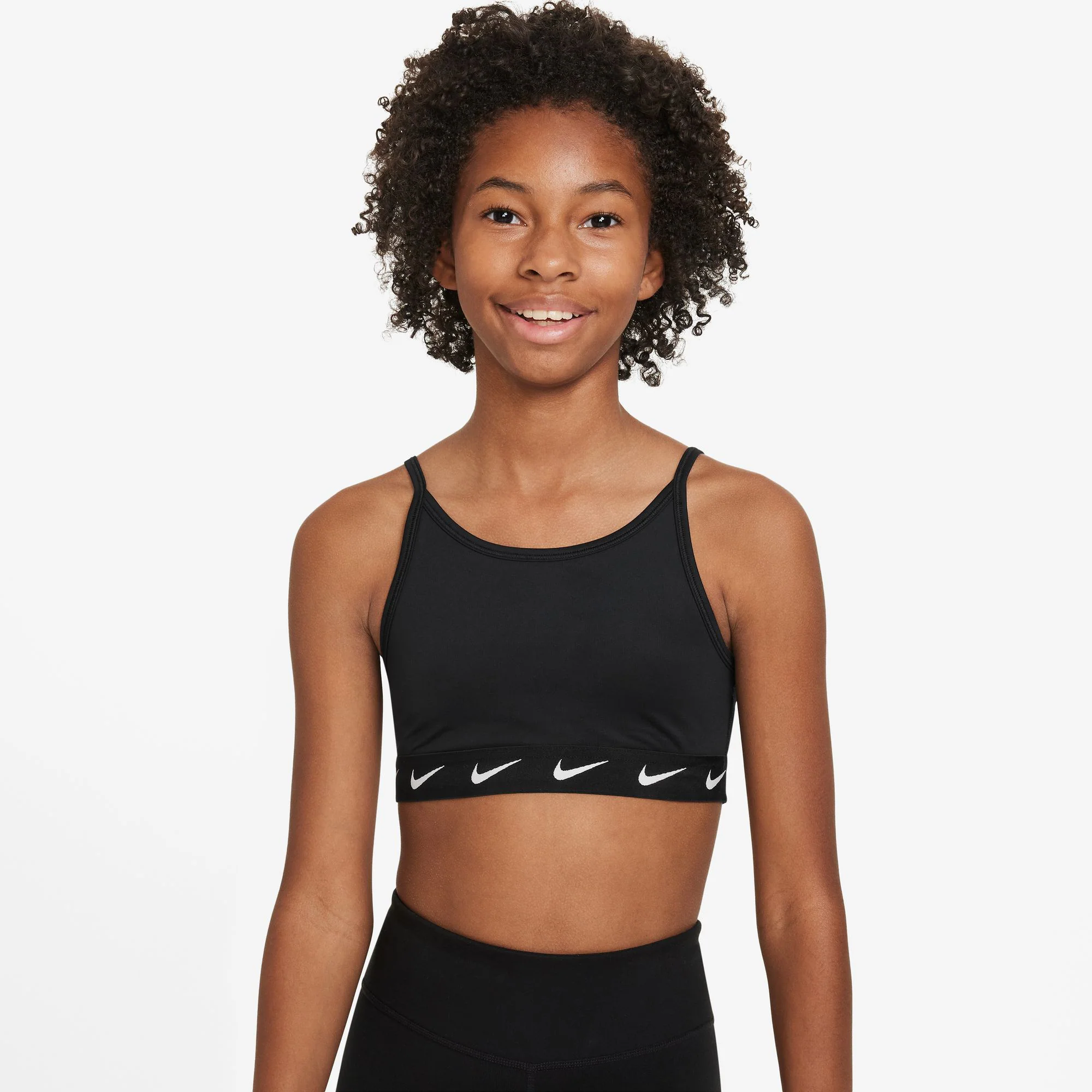Dri-Fit Big Kids Sport-BH Mädchen-Schwarz - Image 4