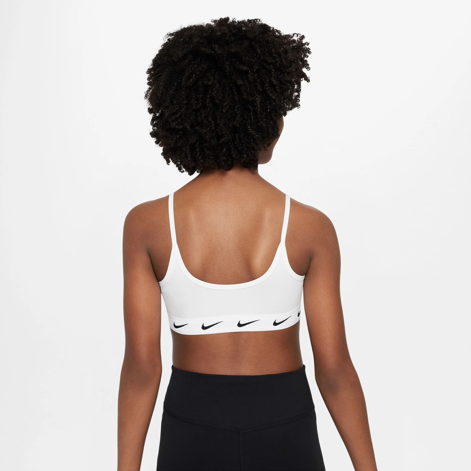 Dri-Fit Big Kids Sport-BH Mädchen-Weiß,Schwarz - Image 4