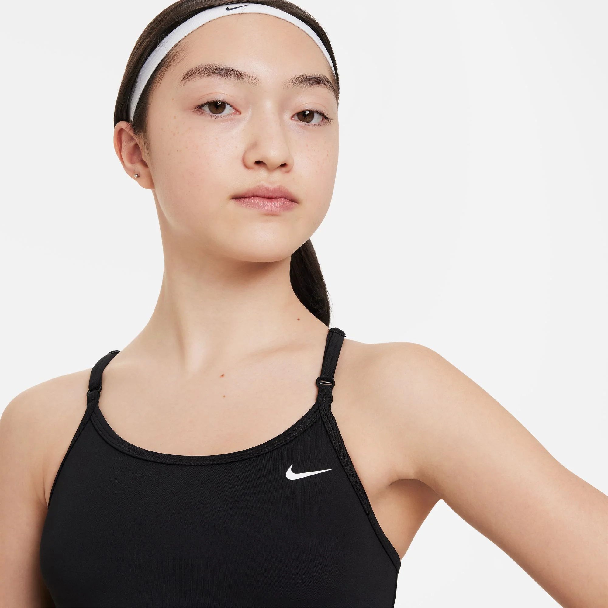 Dri-Fit Big Kids Tank Sport-BH Mädchen-Schwarz - Image 7