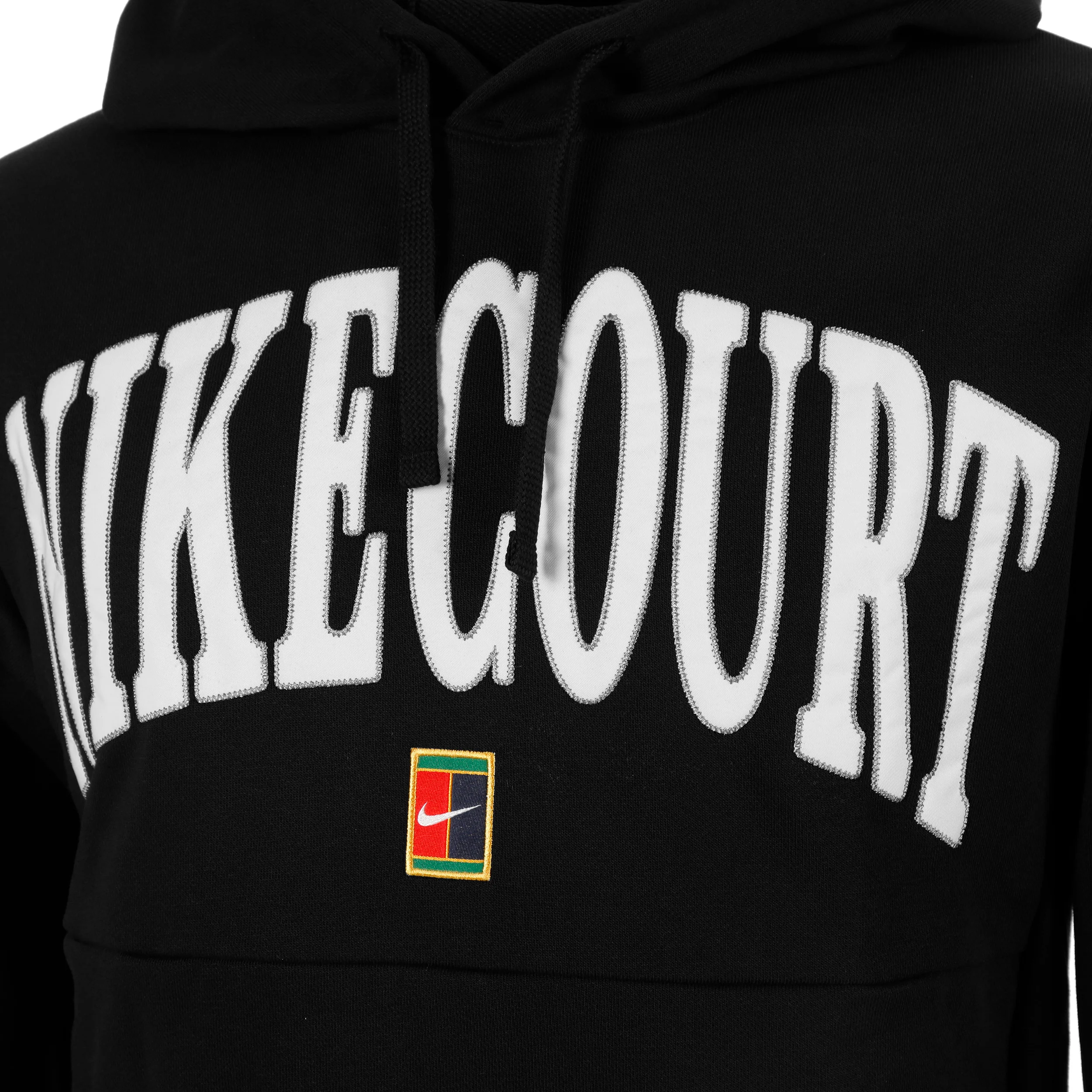 Dri-Fit Fleece Heritage Hoody Herren-Schwarz,Weiß - Image 3