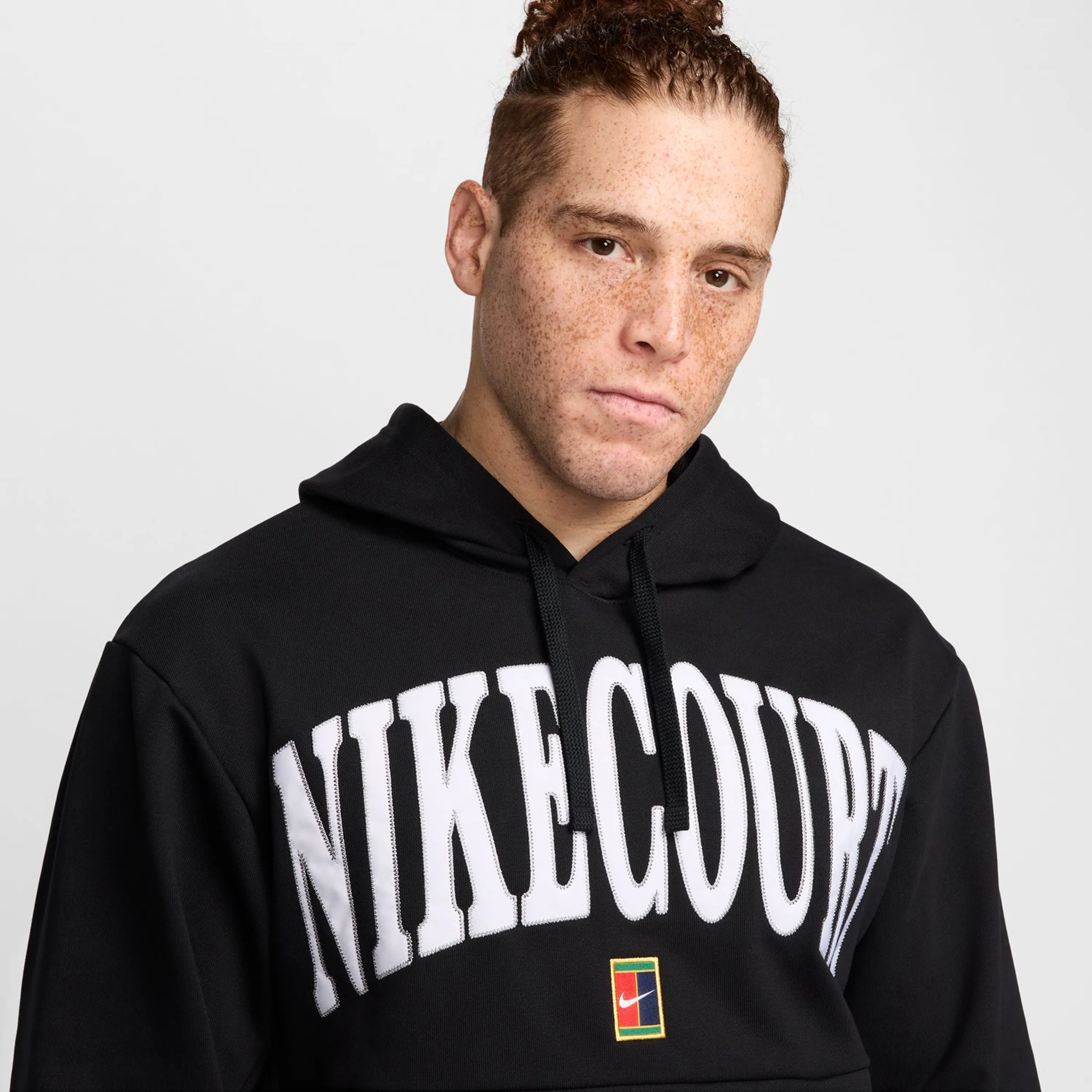 Dri-Fit Fleece Heritage Hoody Herren-Schwarz,Weiß - Image 8